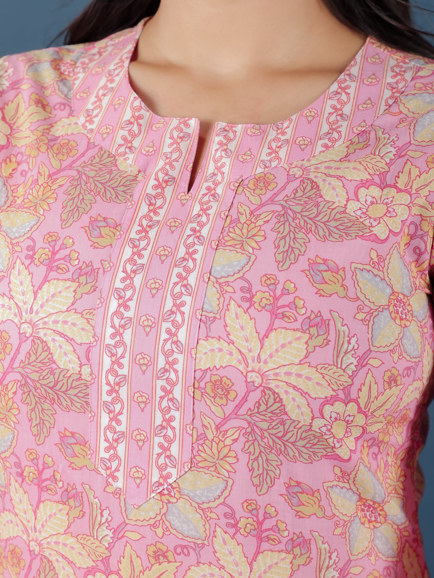 Soft Cotton Floral Kurta