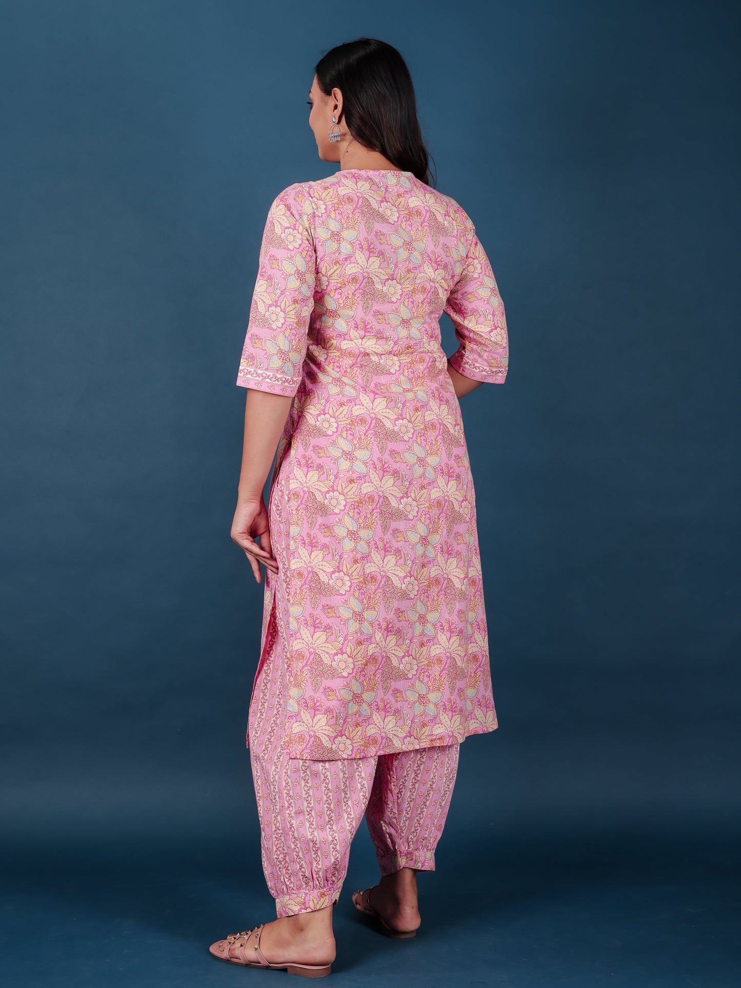 Soft Cotton Floral Kurta