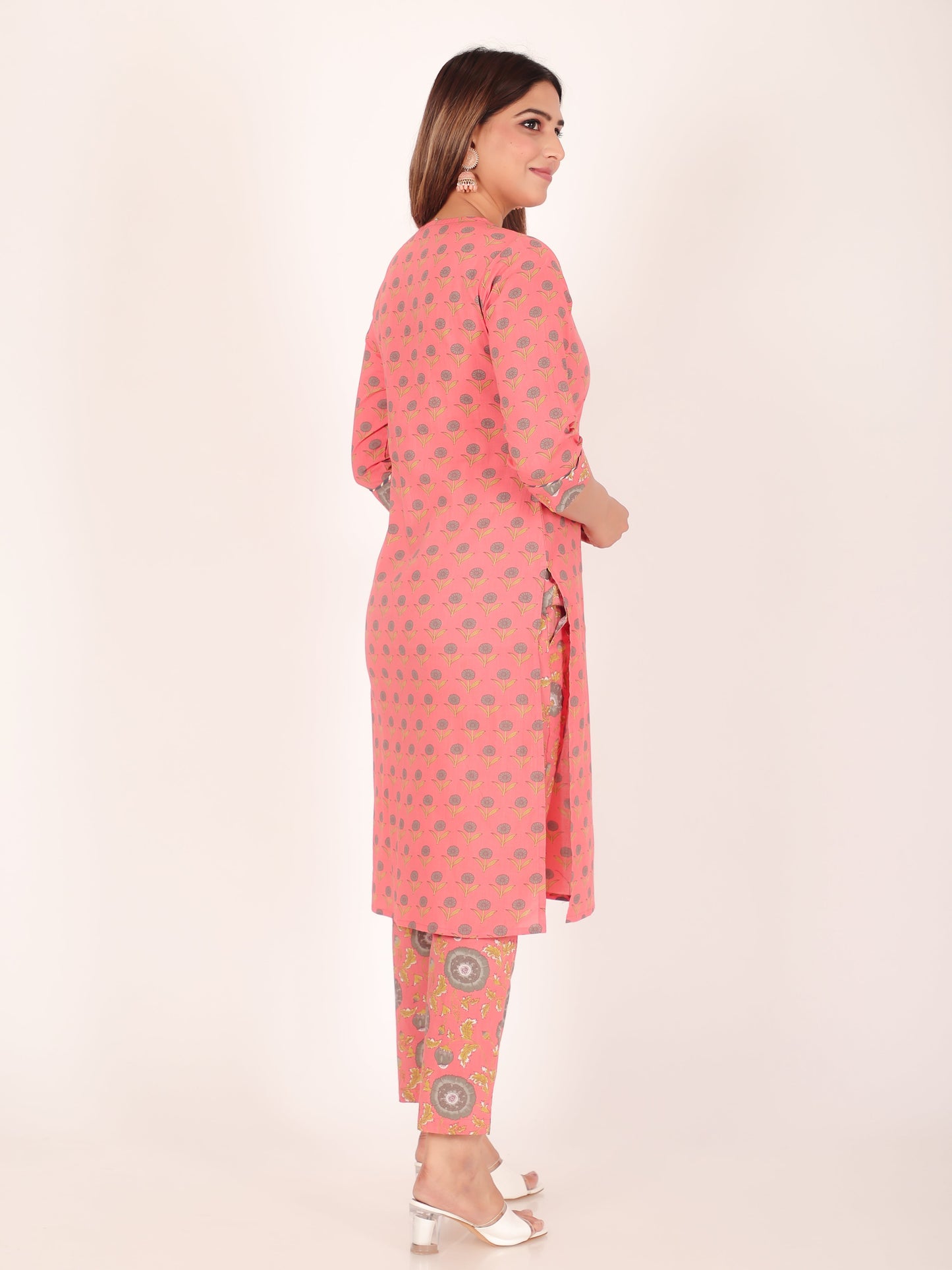 Soft Cotton Floral Kurta