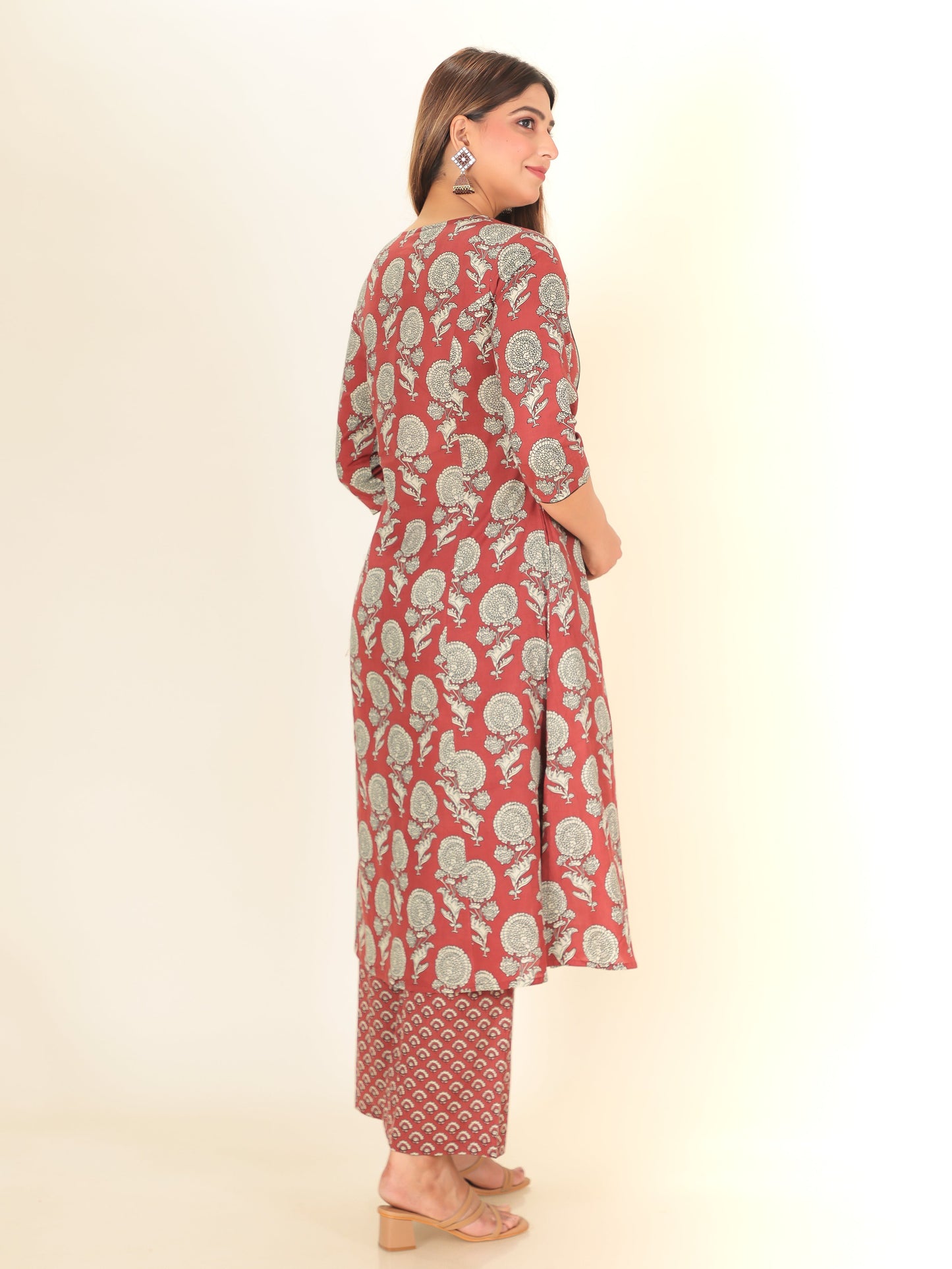 Soft Cotton Floral Kurta