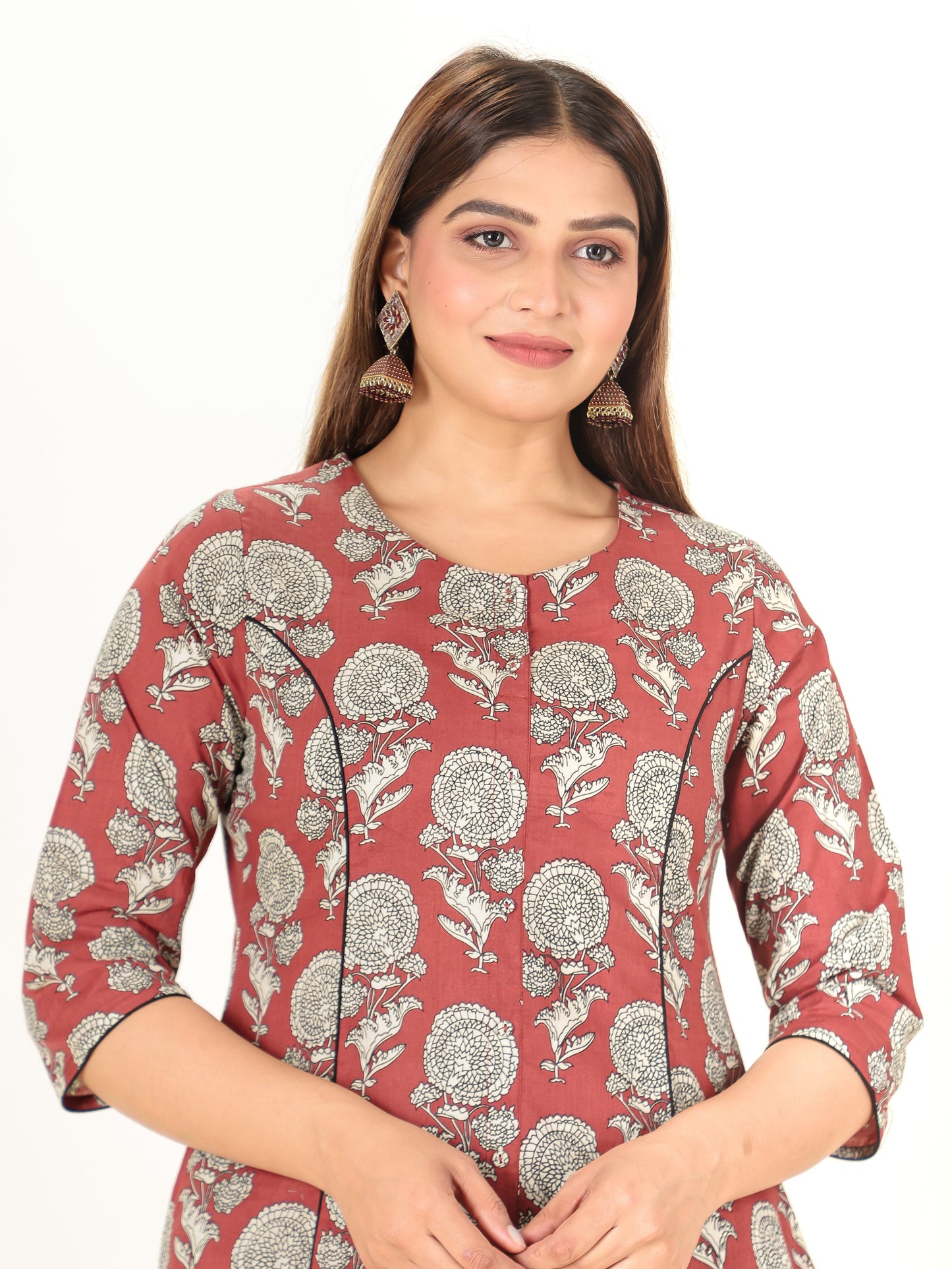 Soft Cotton Floral Kurta