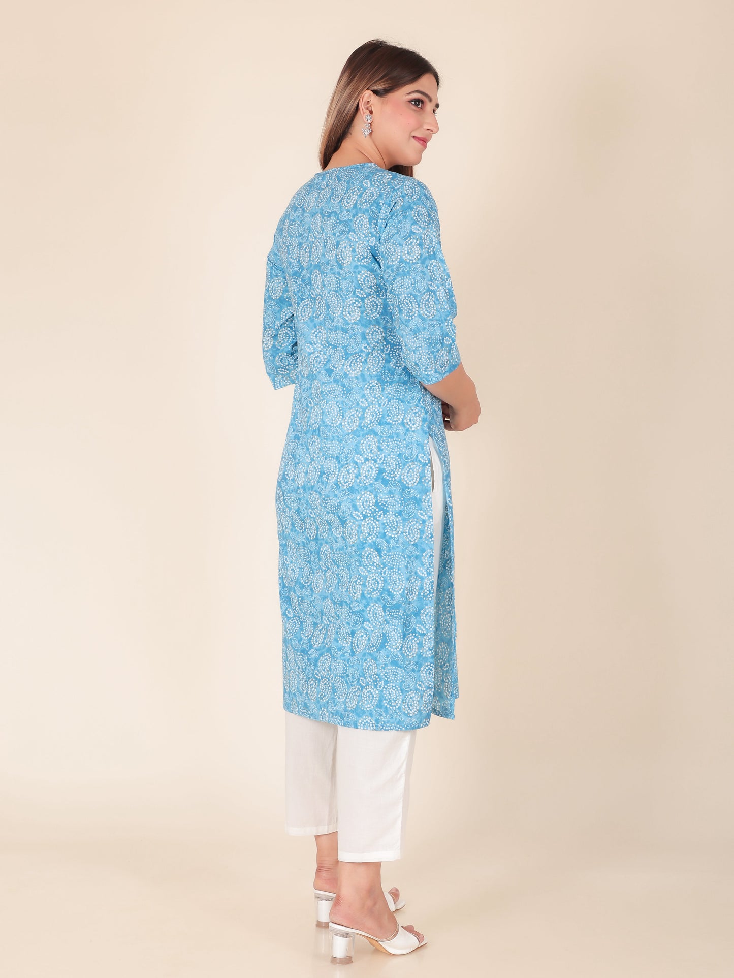 Soft Cotton Bandhani Kurta