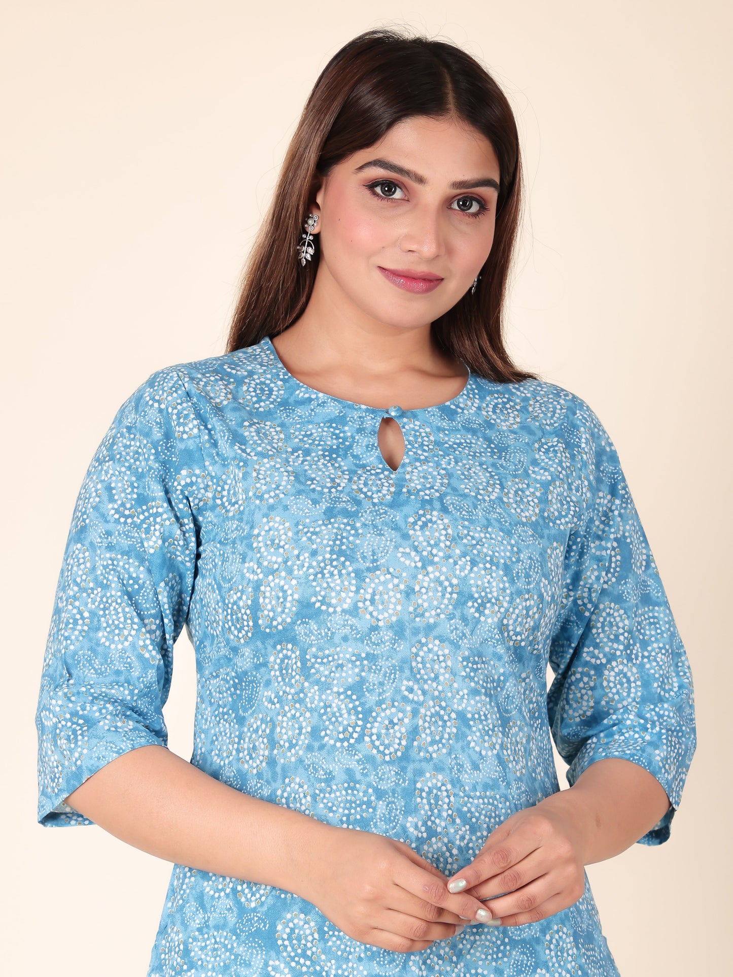 Soft Cotton Bandhani Kurta