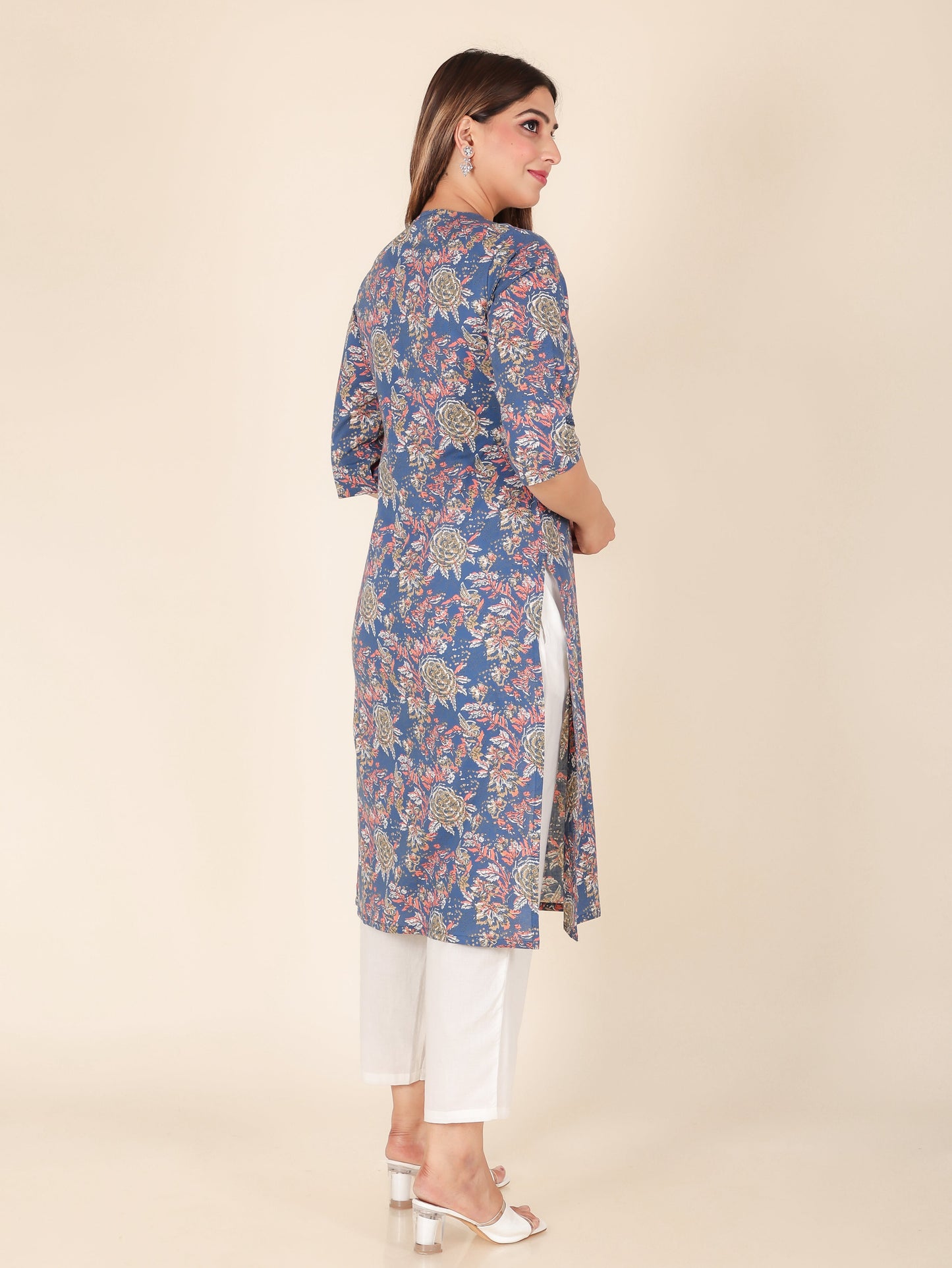 Soft Cotton Floral Kurta