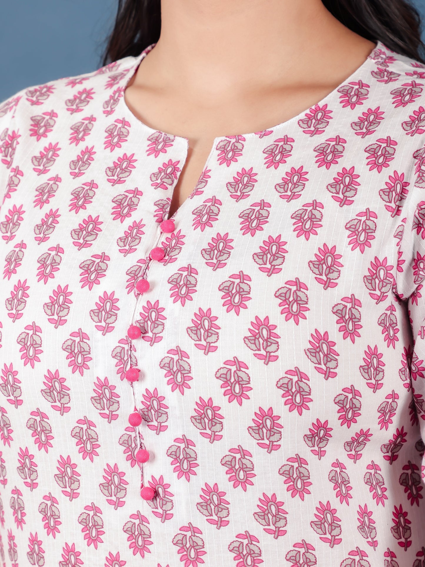 Soft Cotton Floral Kurta