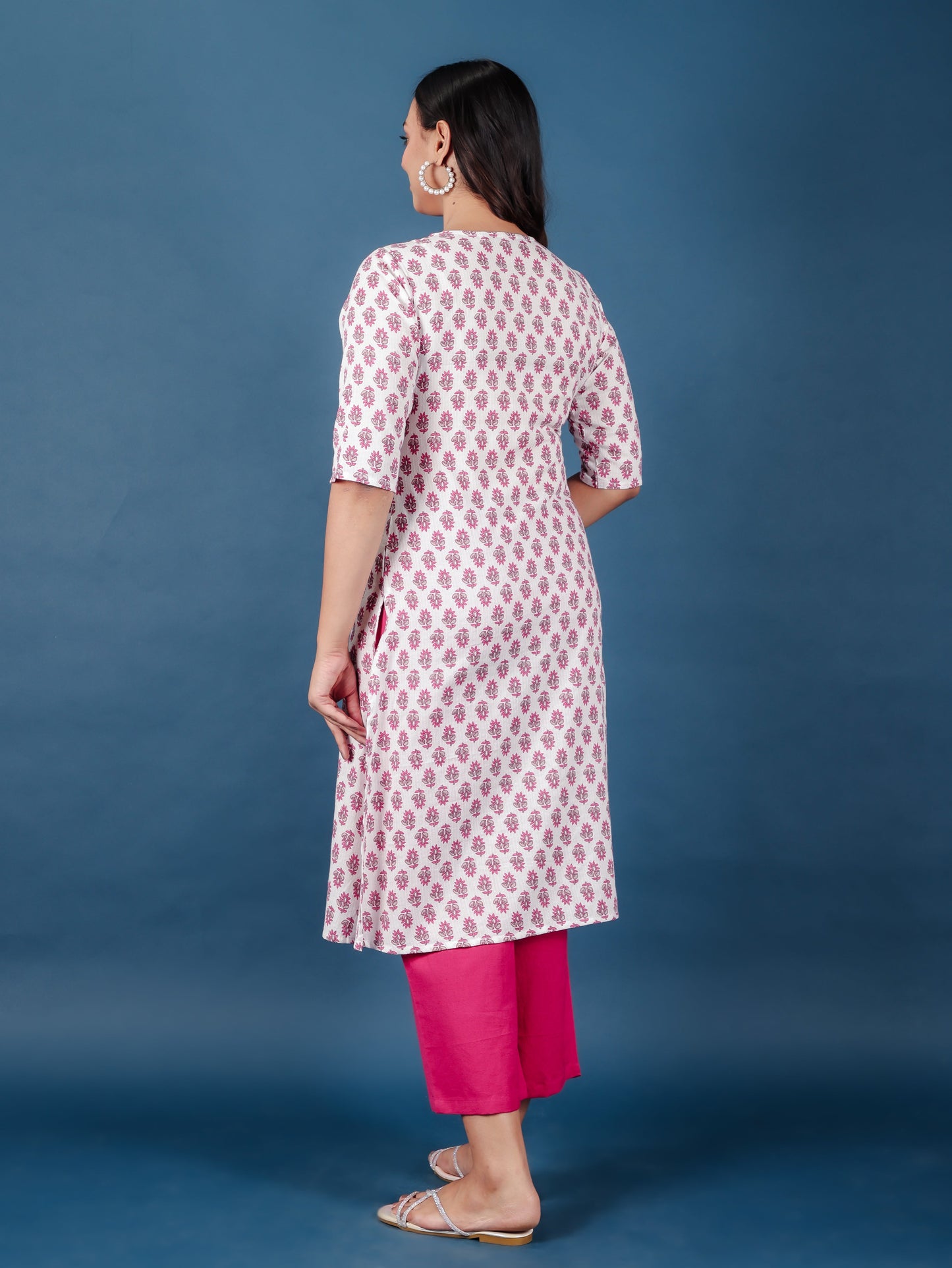 Soft Cotton Floral Kurta