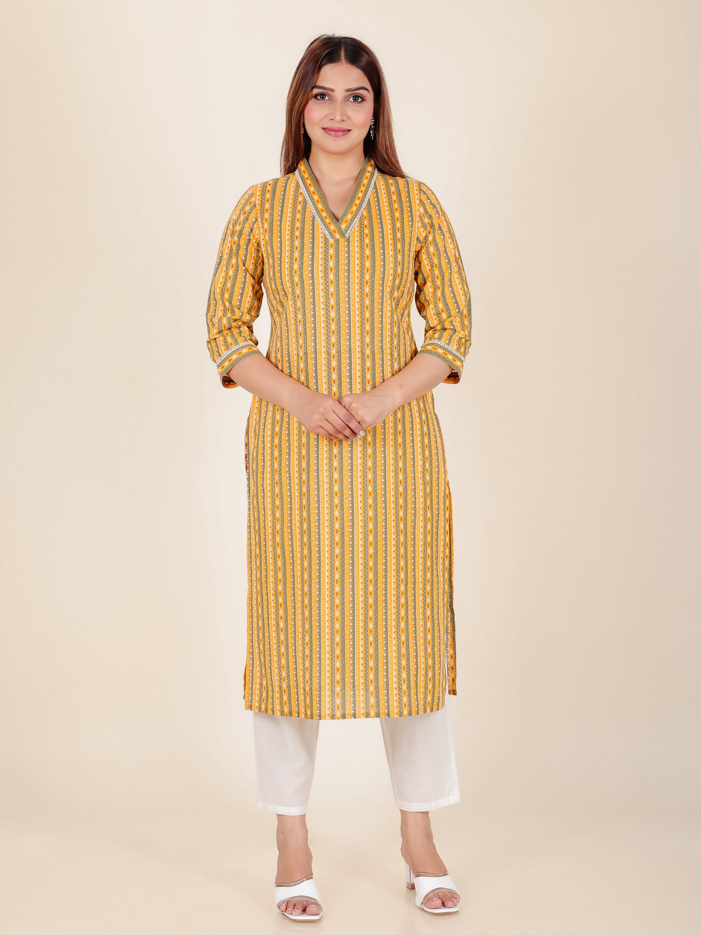 Soft Cotton Striped Kurta