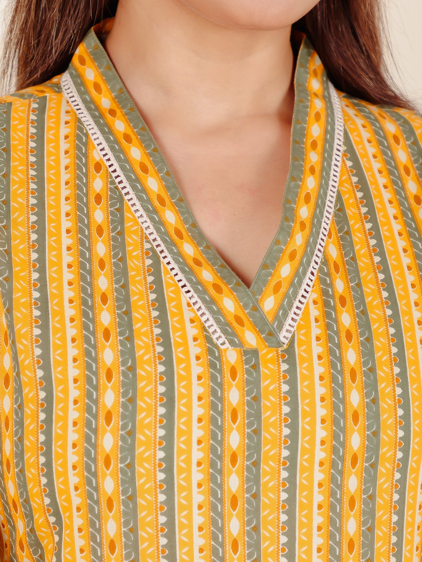 Soft Cotton Striped Kurta