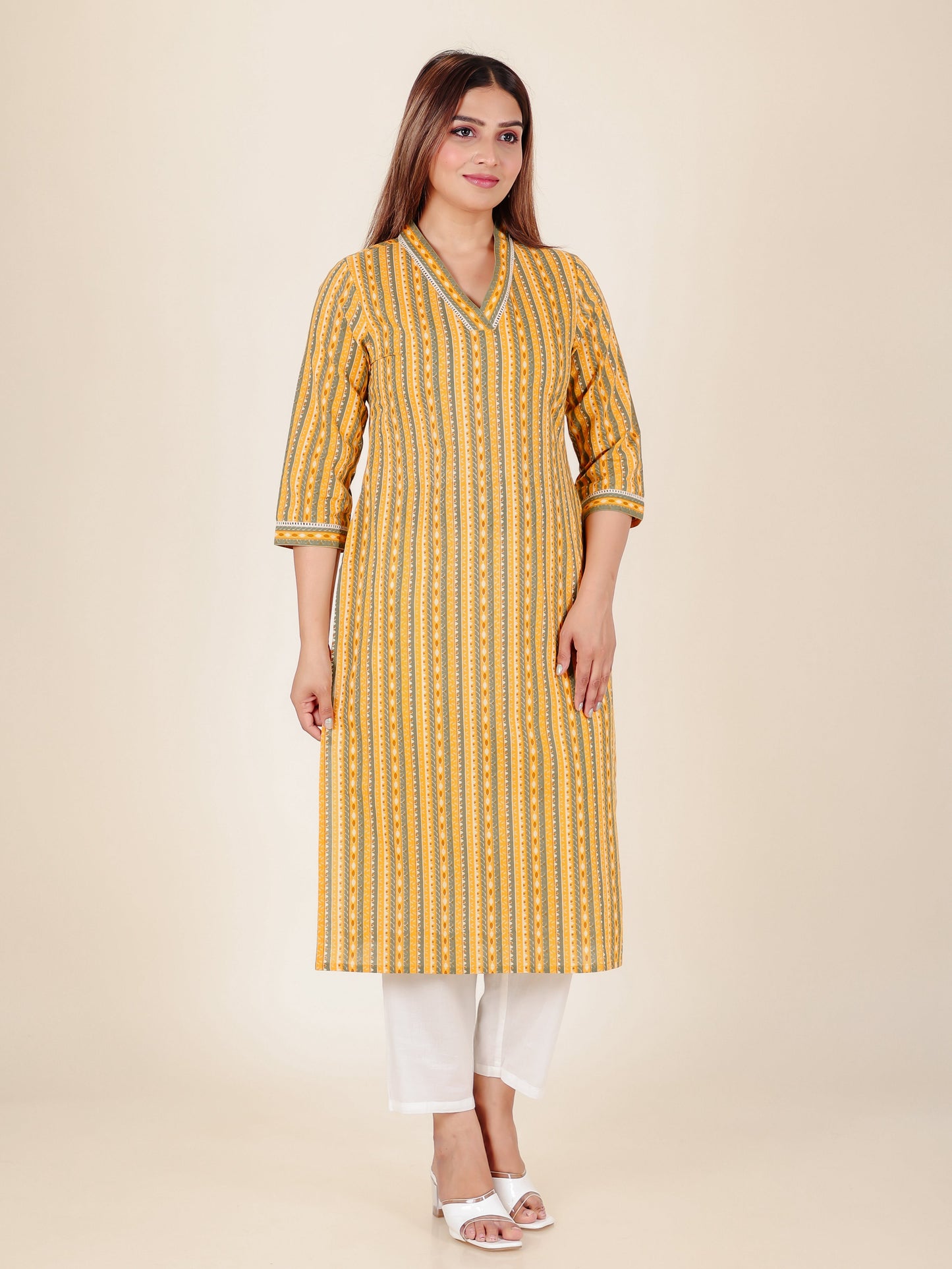 Soft Cotton Striped Kurta