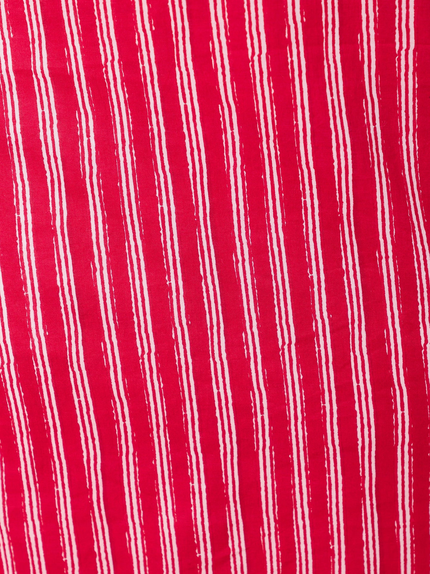 Soft Cotton Striped Straight Red Kurta