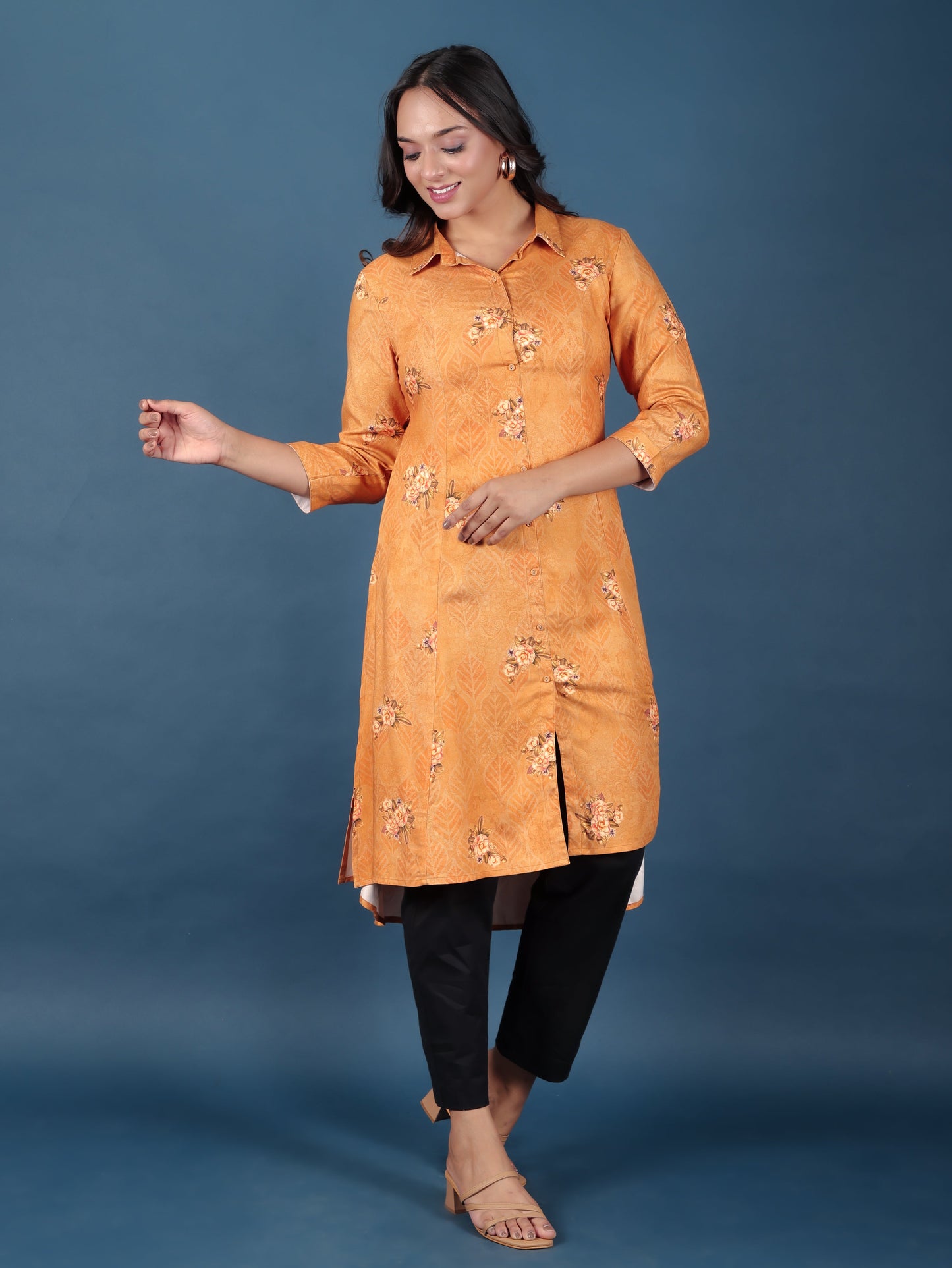 Rayon Floral Kurta