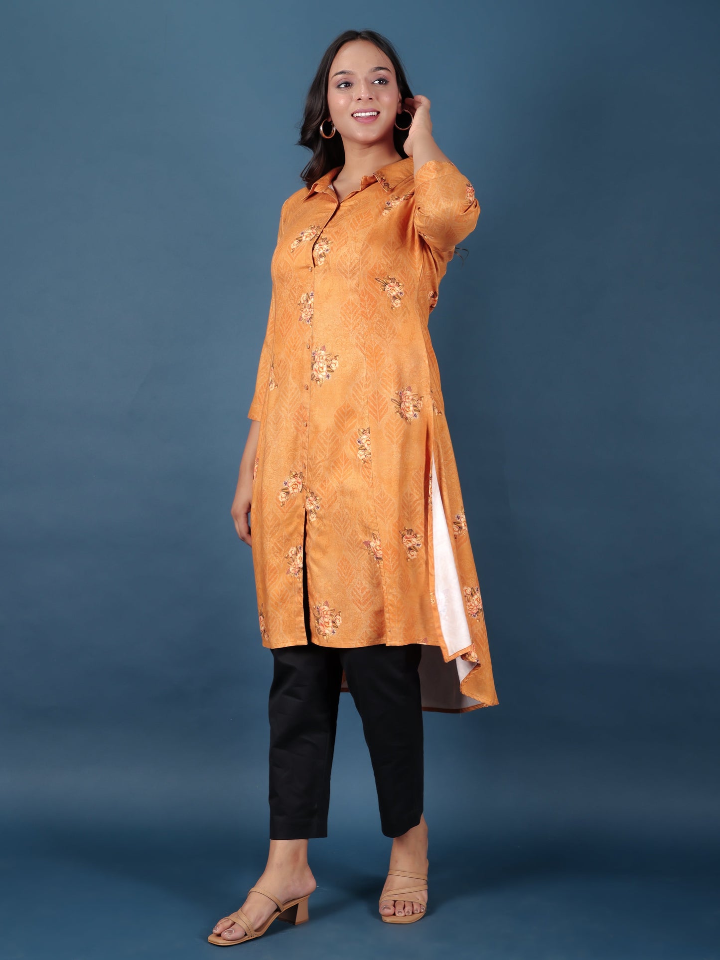 Rayon Floral Kurta