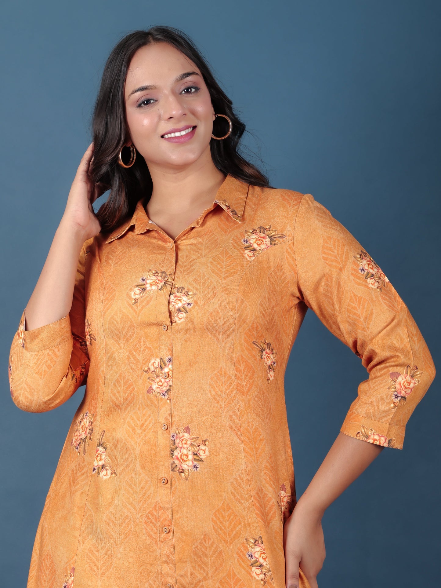 Rayon Floral Kurta