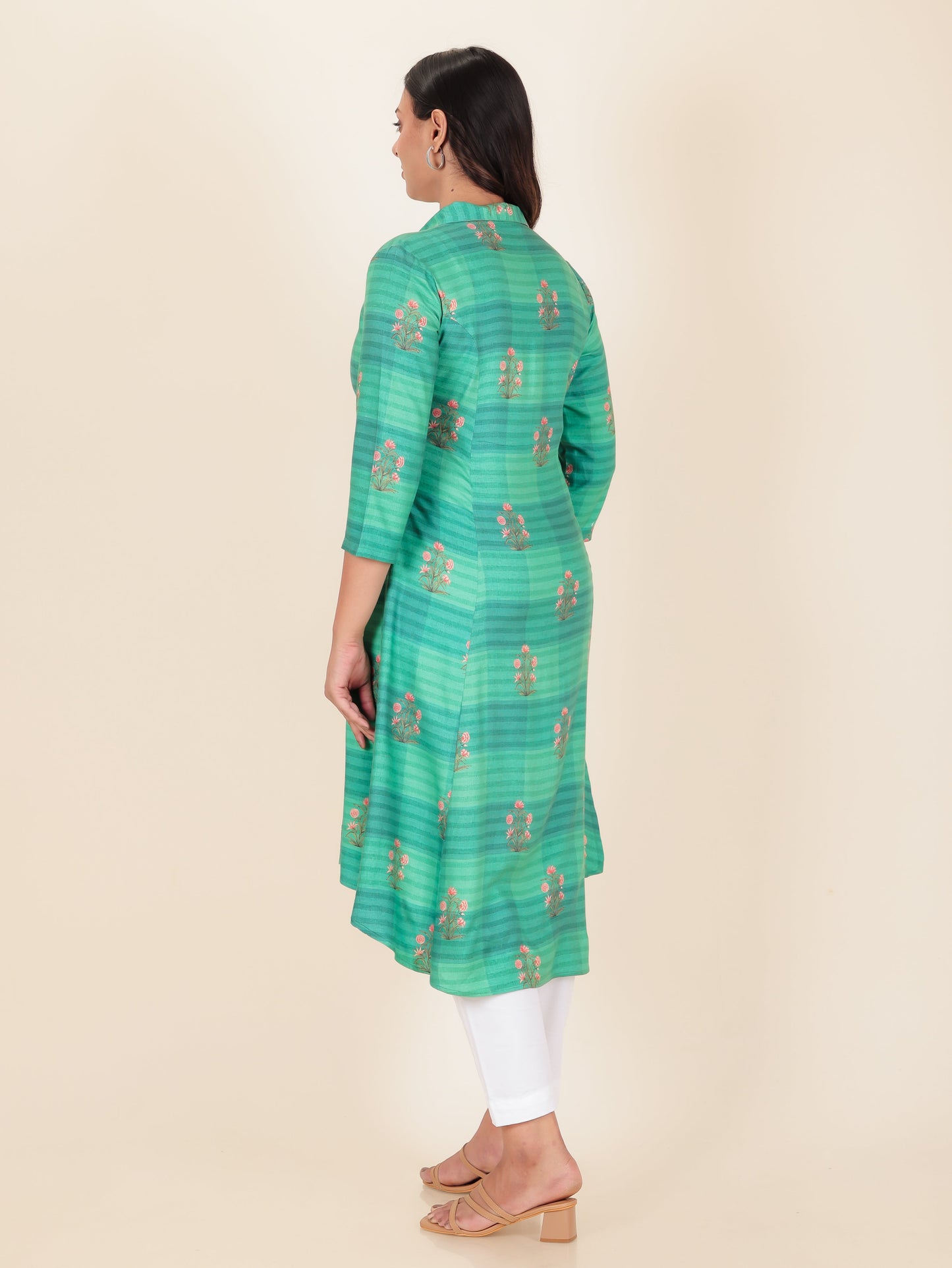 Rayon Floral Kurta