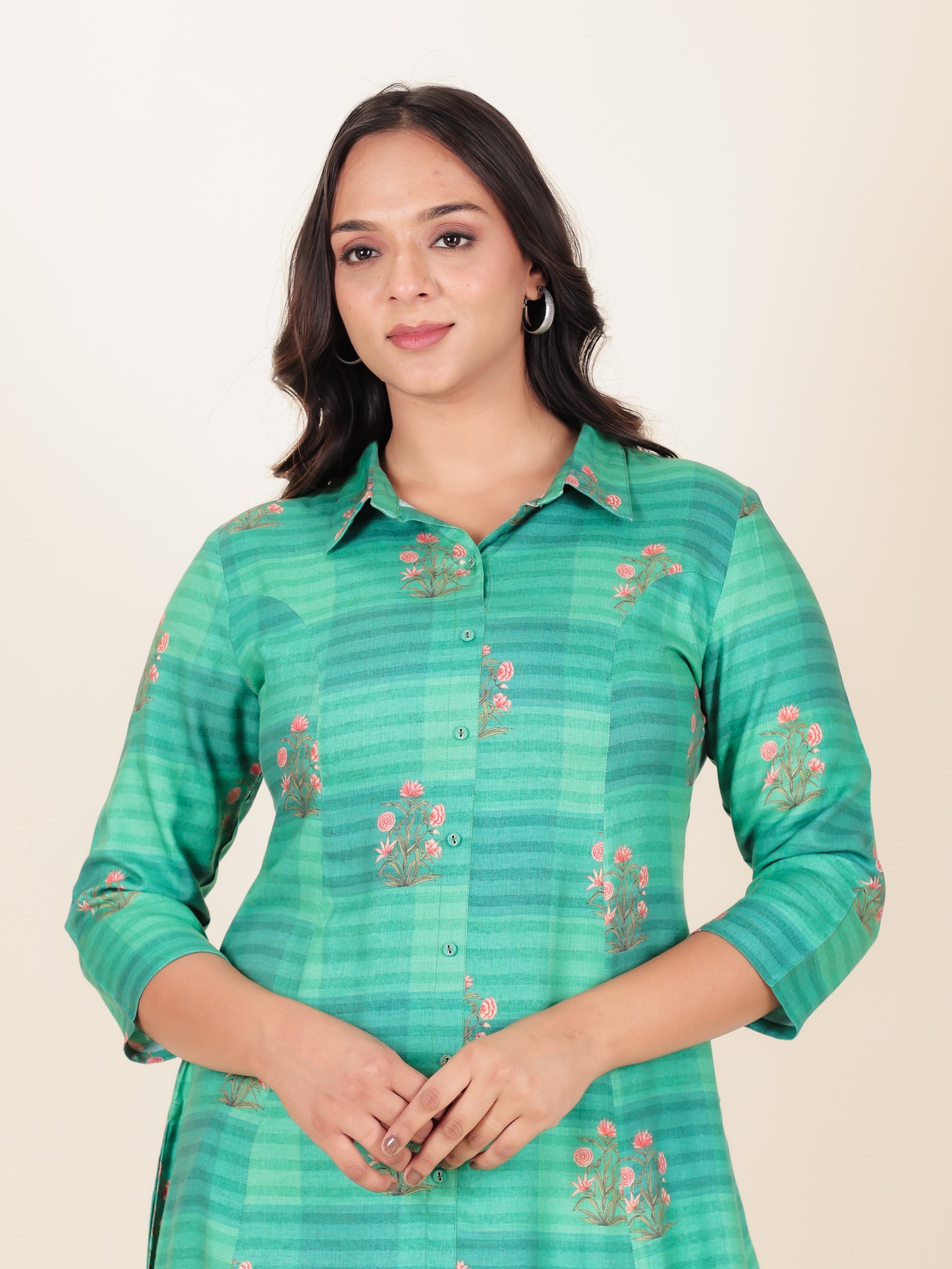 Rayon Floral Kurta