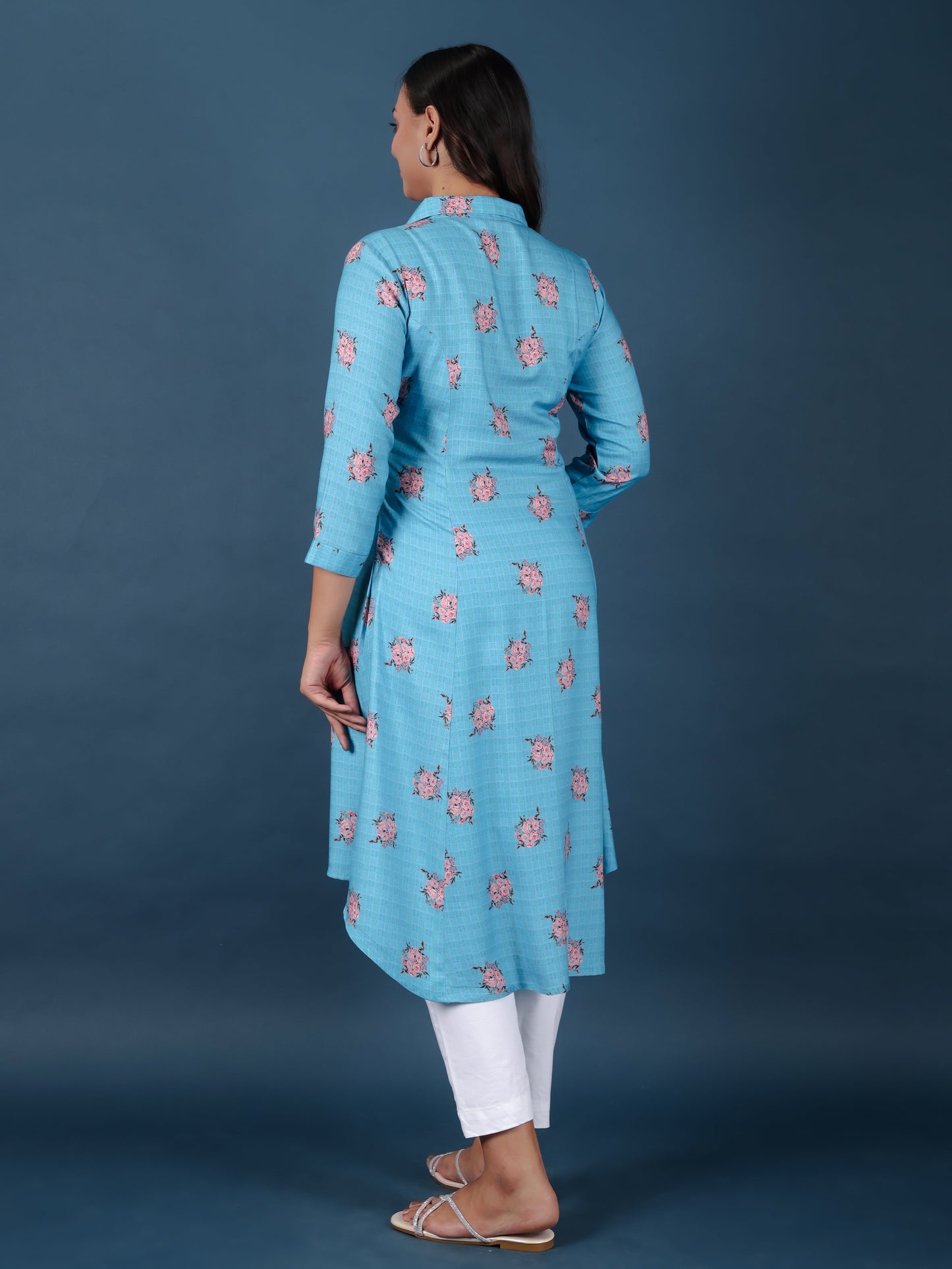 Rayon Floral Kurta