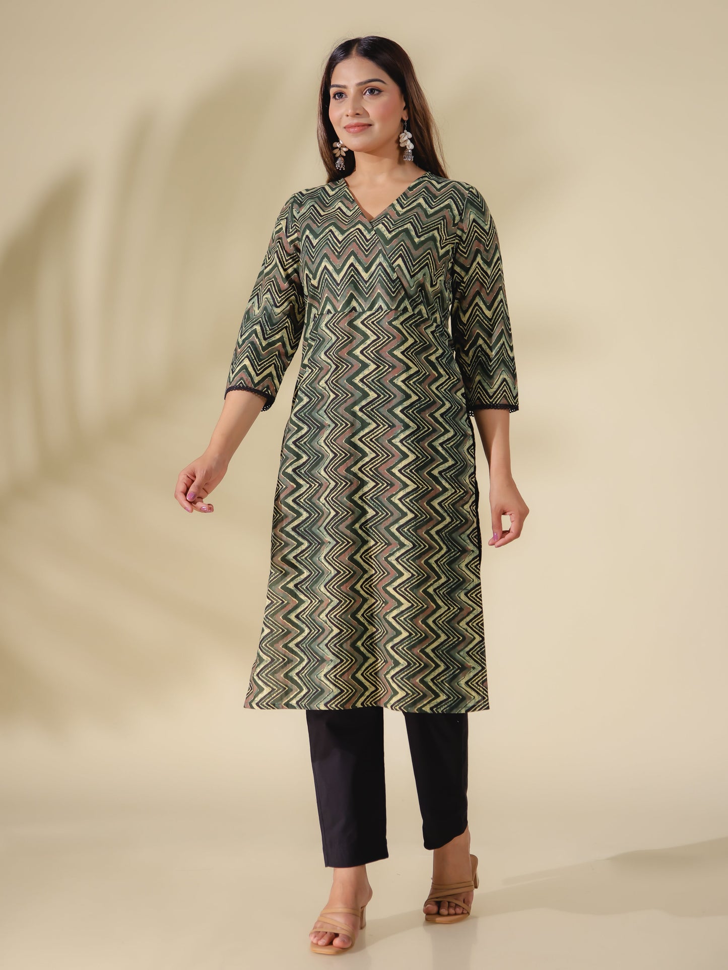 Soft Cotton Cheveron Kurta