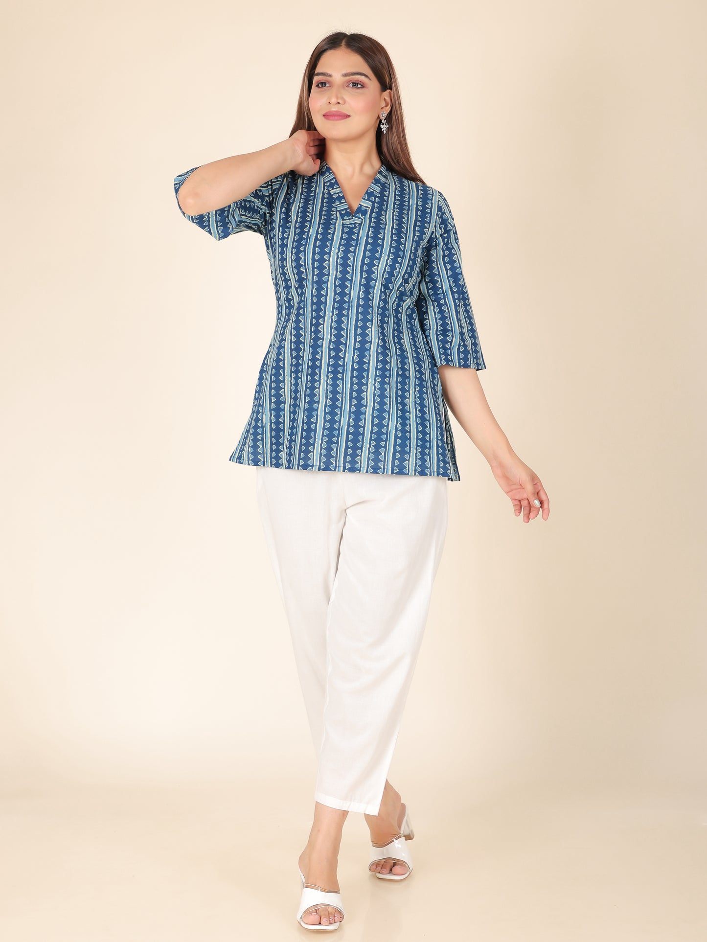 Soft Cotton Striped Kurti