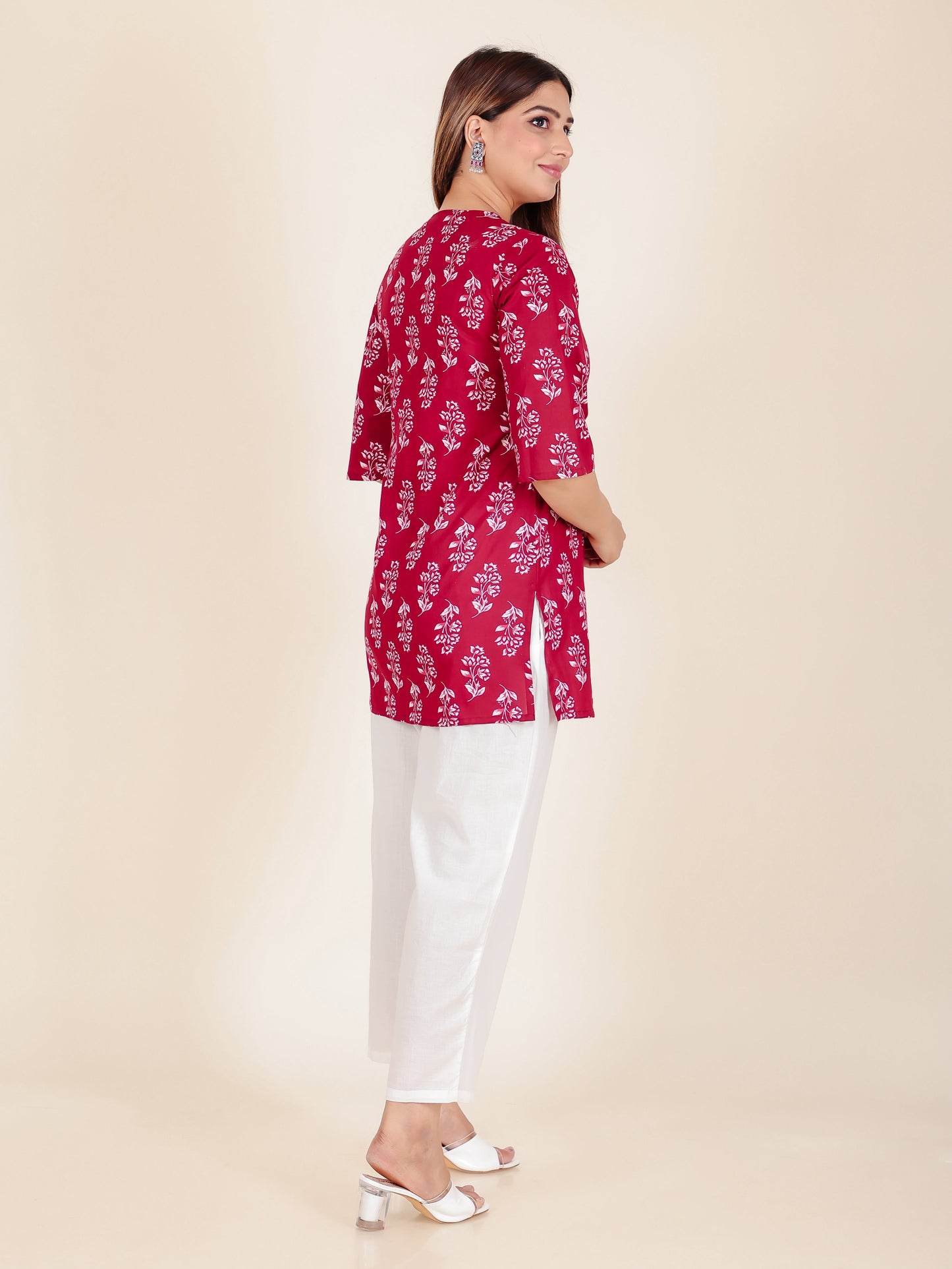 Soft Cotton Floral Kurti