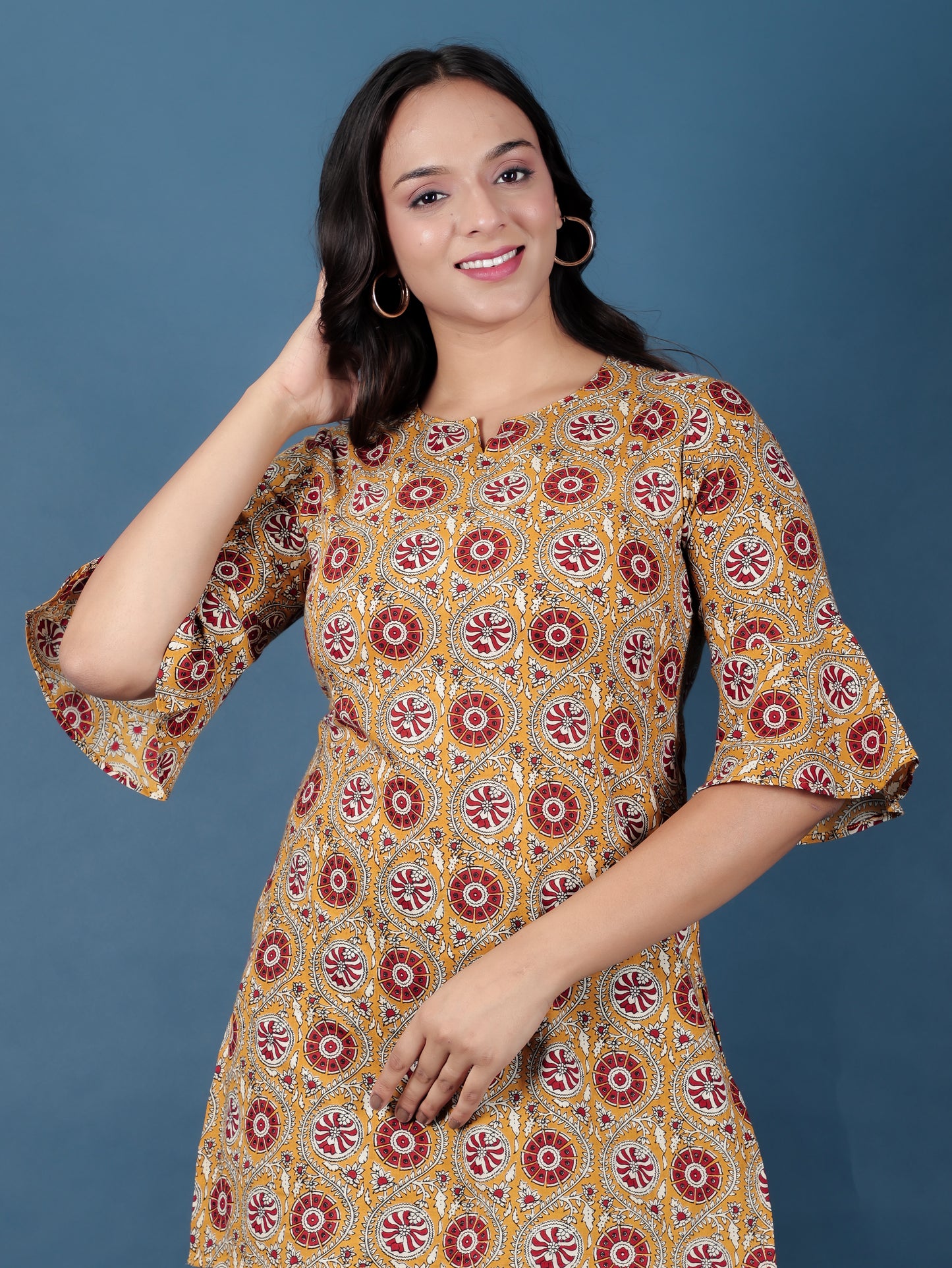 Soft Cotton Geometric Kurti