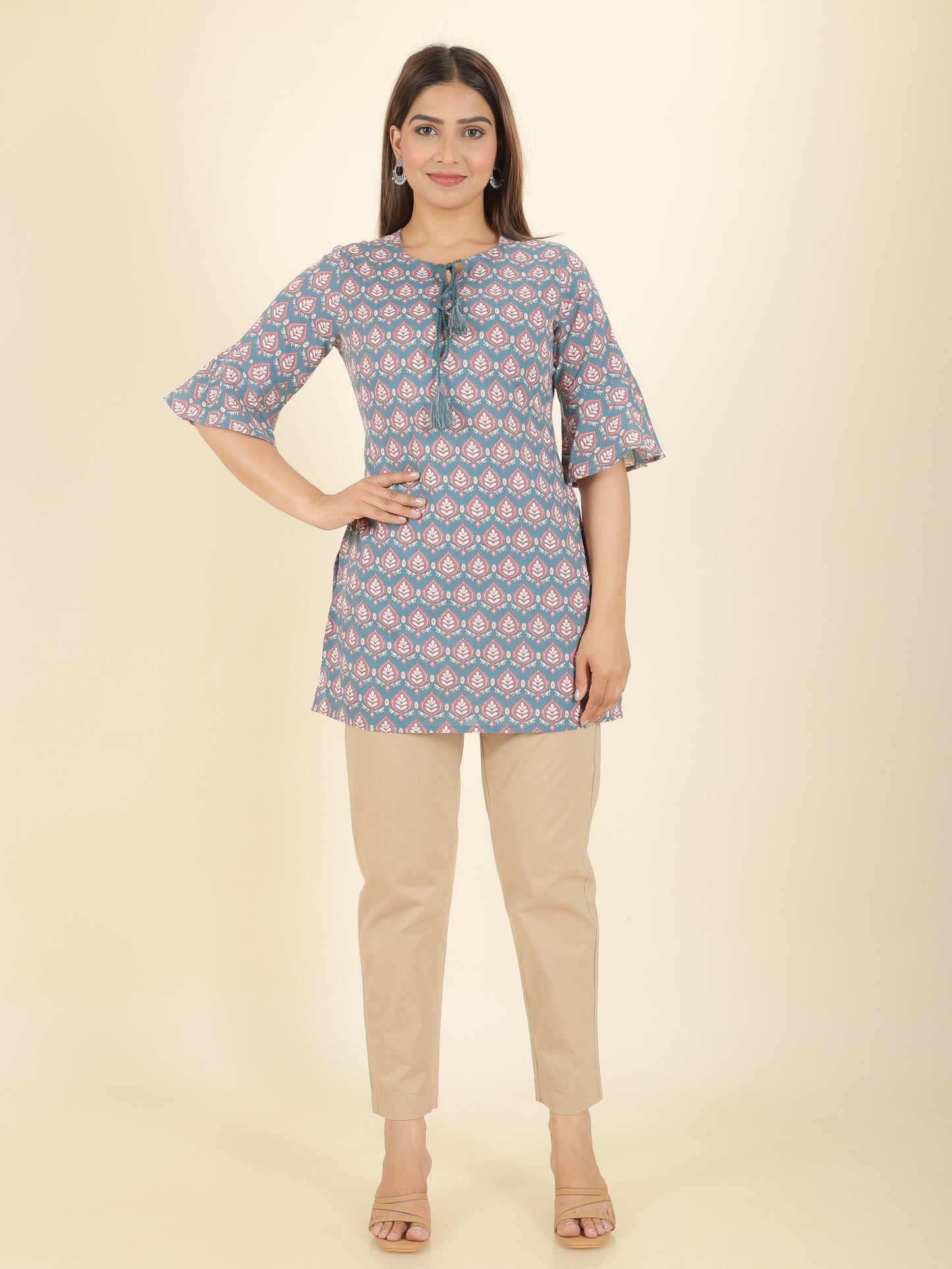 Soft Cotton Abstract Kurti