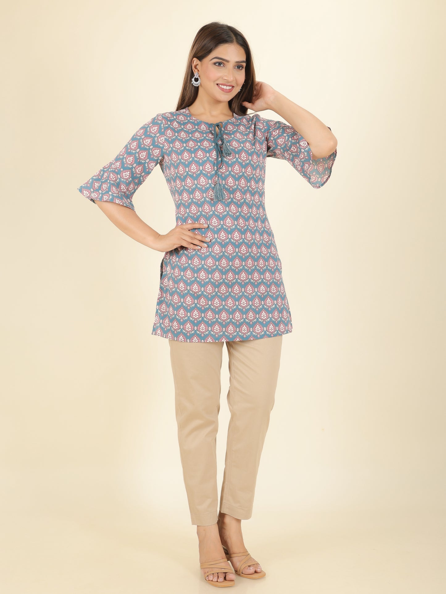 Soft Cotton Abstract Kurti