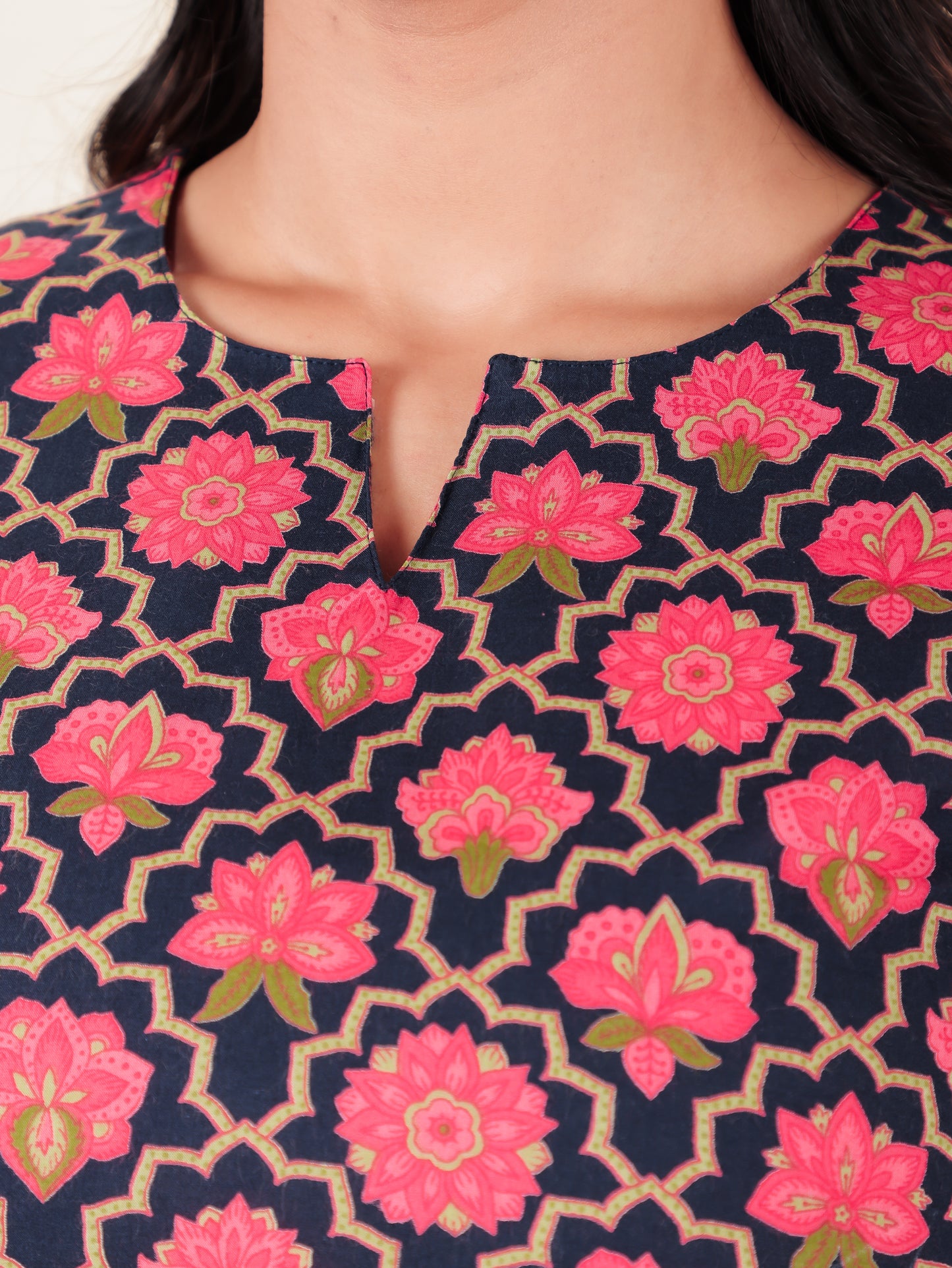 Soft Cotton Floral Kurti