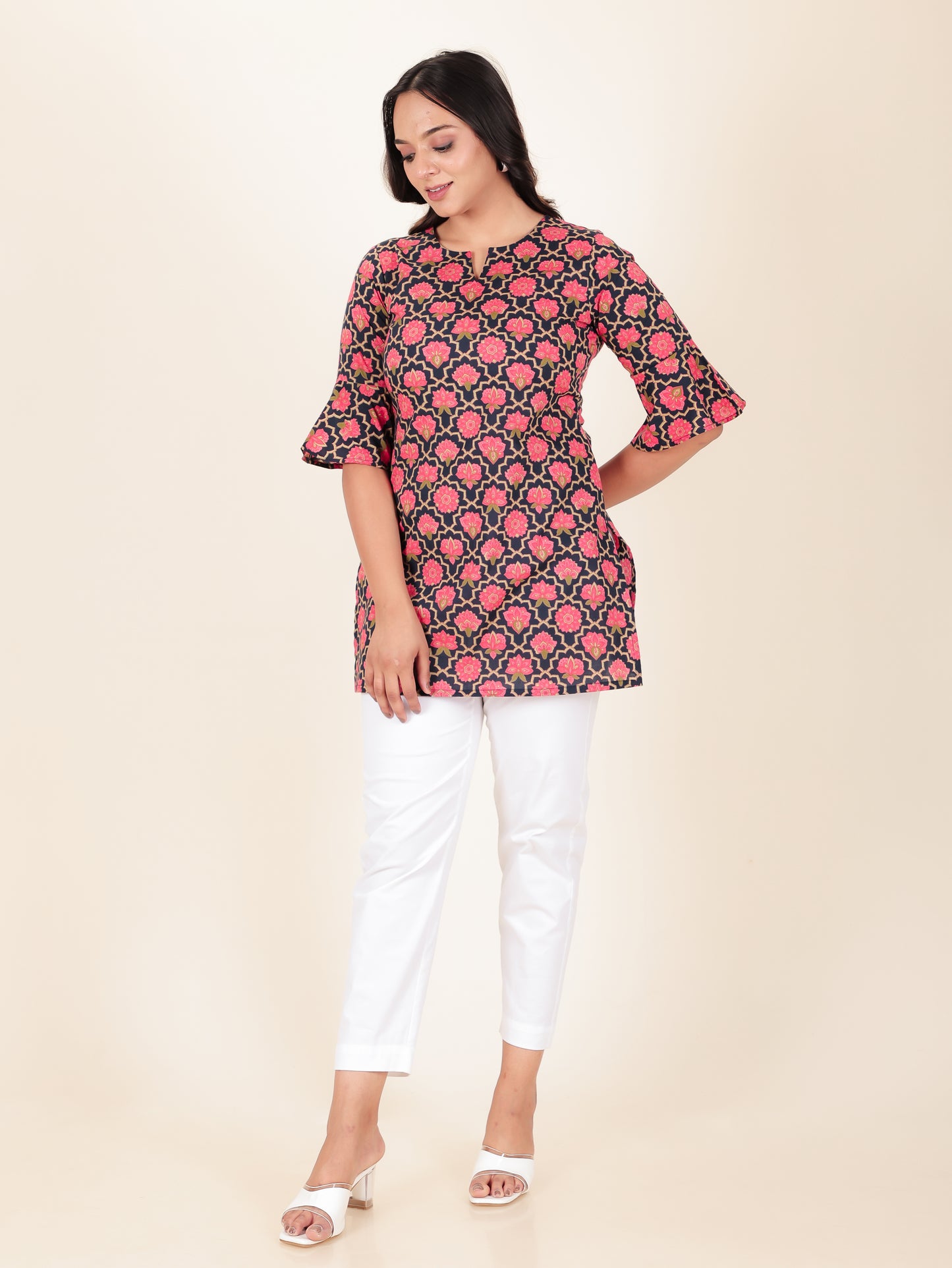 Soft Cotton Floral Kurti