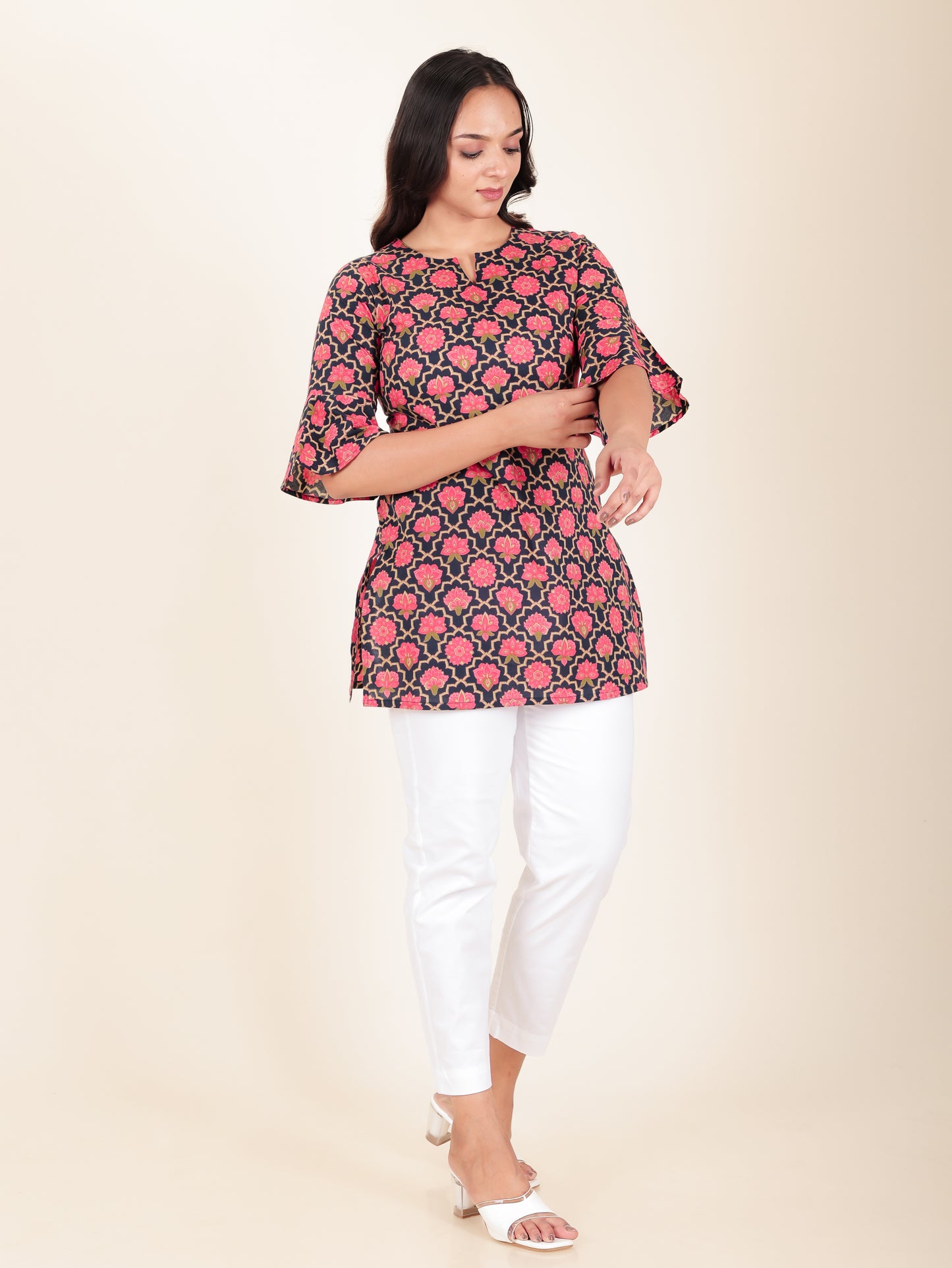 Soft Cotton Floral Kurti