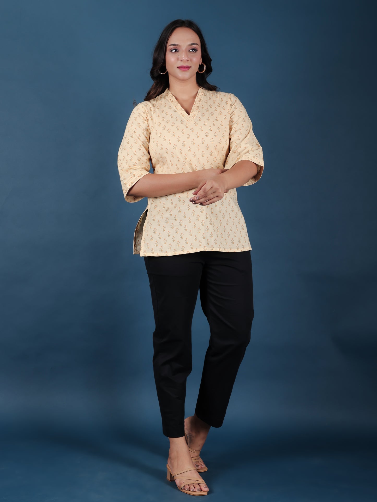 Soft Cotton Floral Kurti