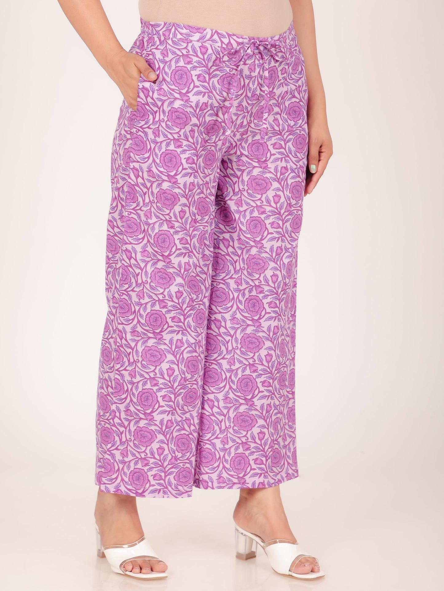 Soft Cotton Floral Palazzo