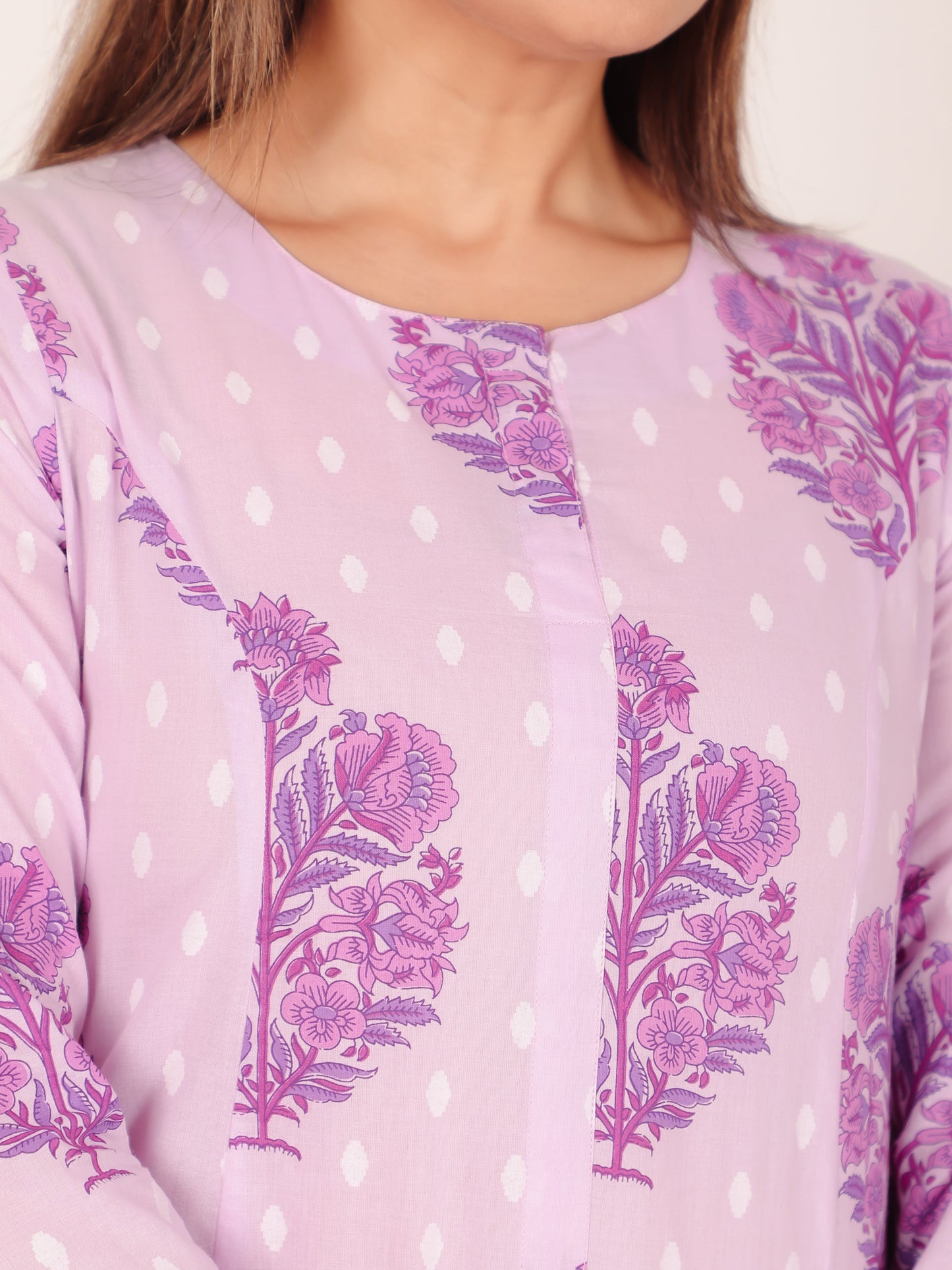 Soft Cotton Floral Kurta