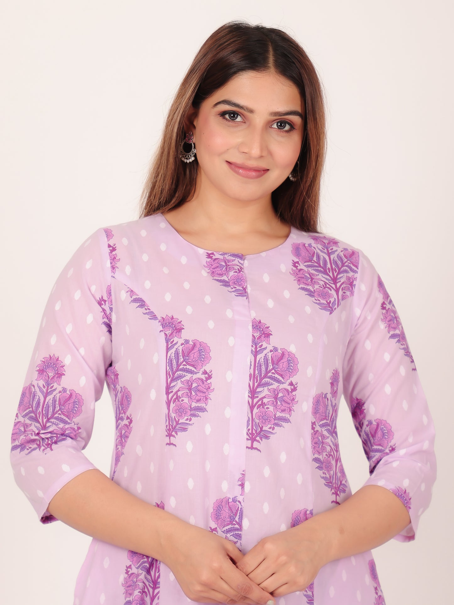 Soft Cotton Floral Kurta