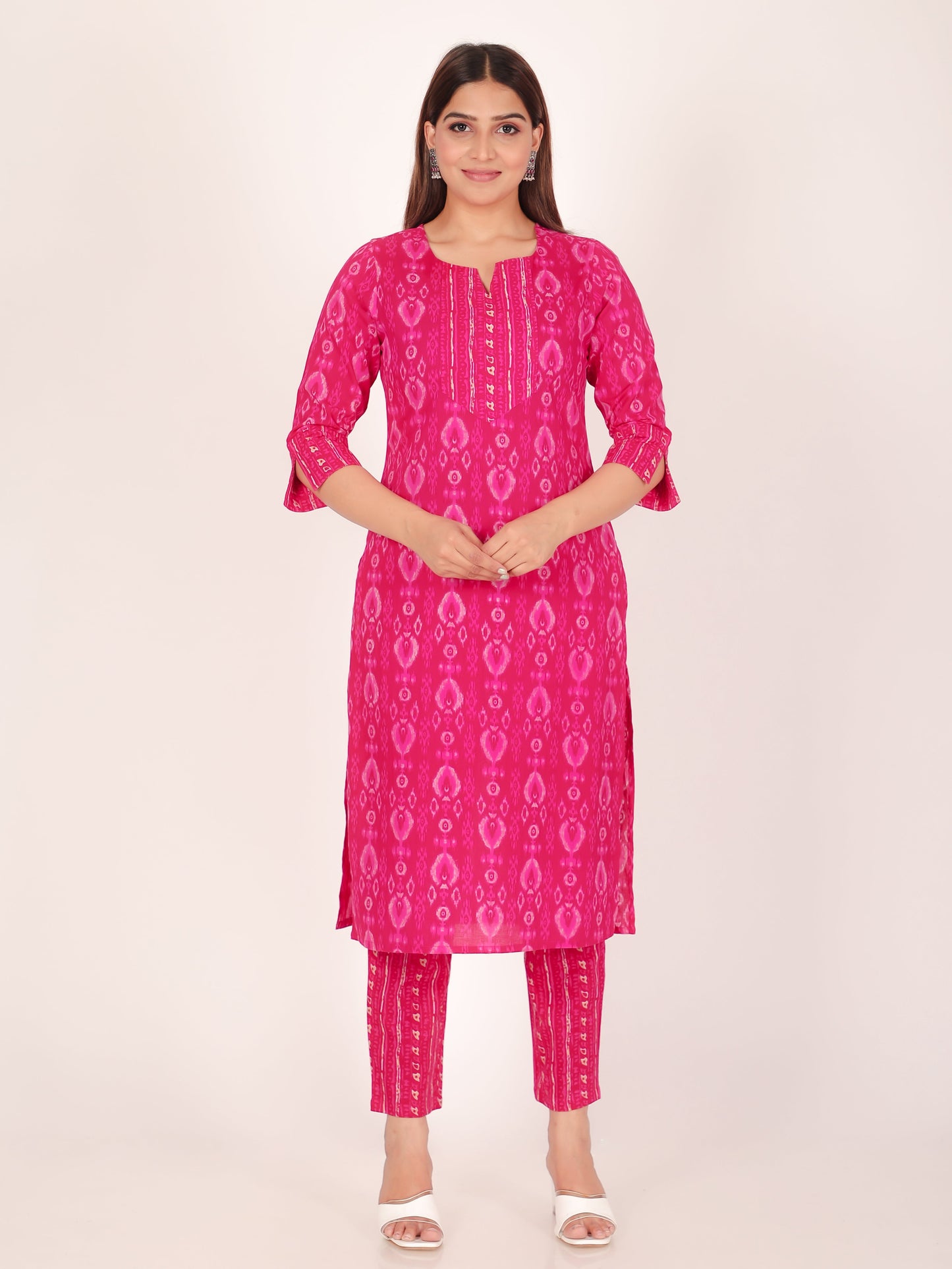 Soft Cotton Ikat Kurta