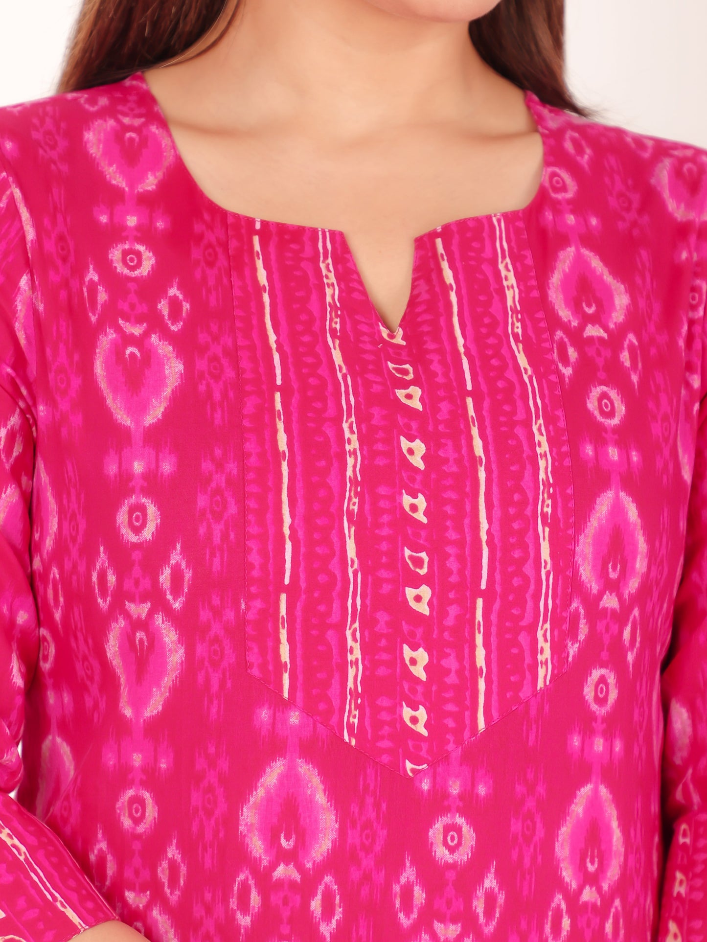 Soft Cotton Ikat Kurta