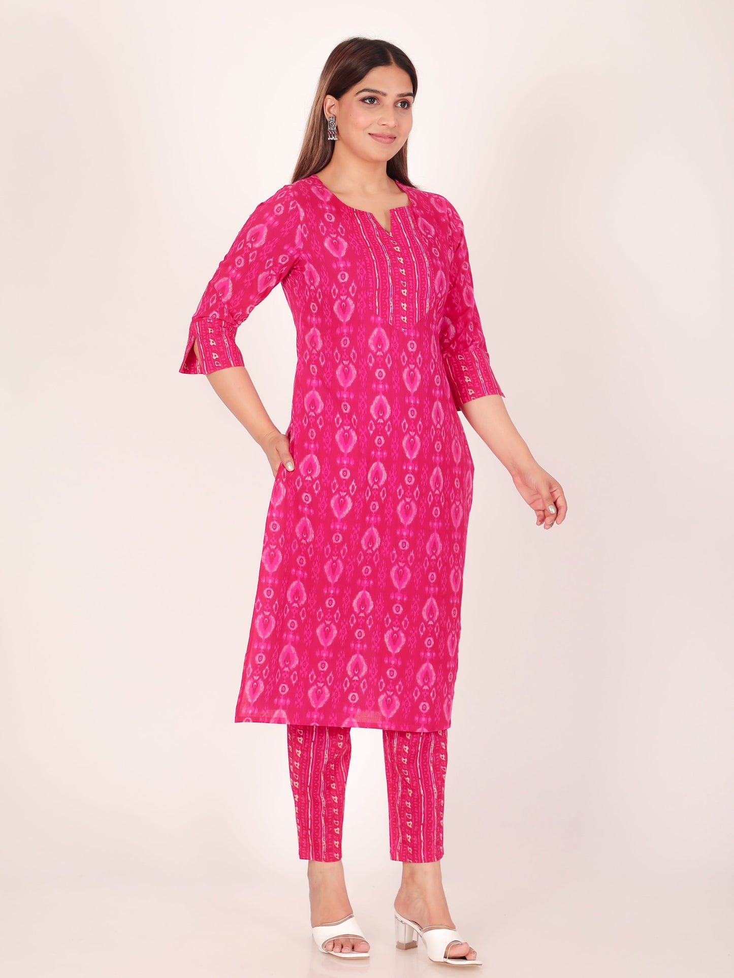 Soft Cotton Ikat Kurta