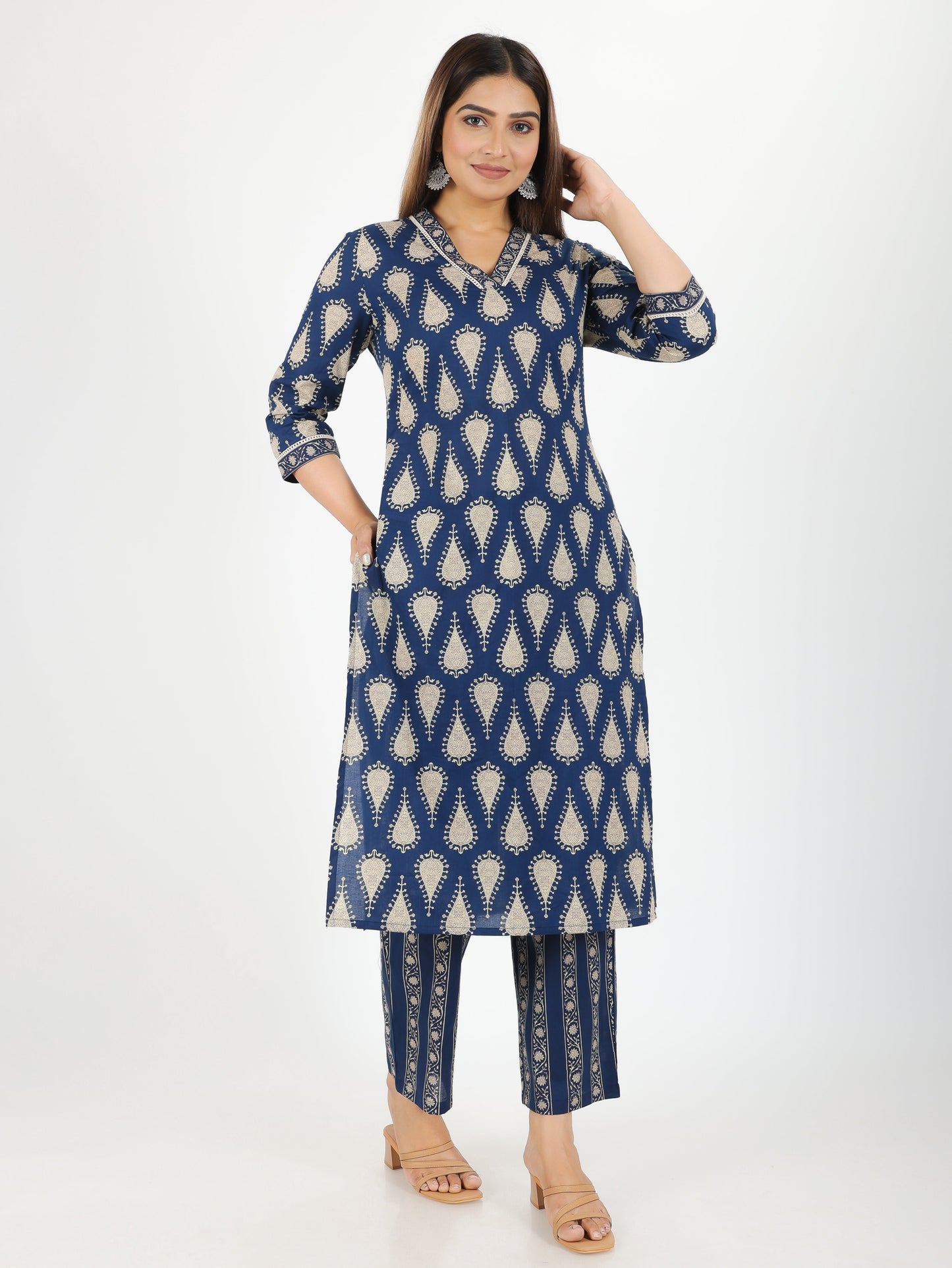 Soft Cotton Paisley Kurta