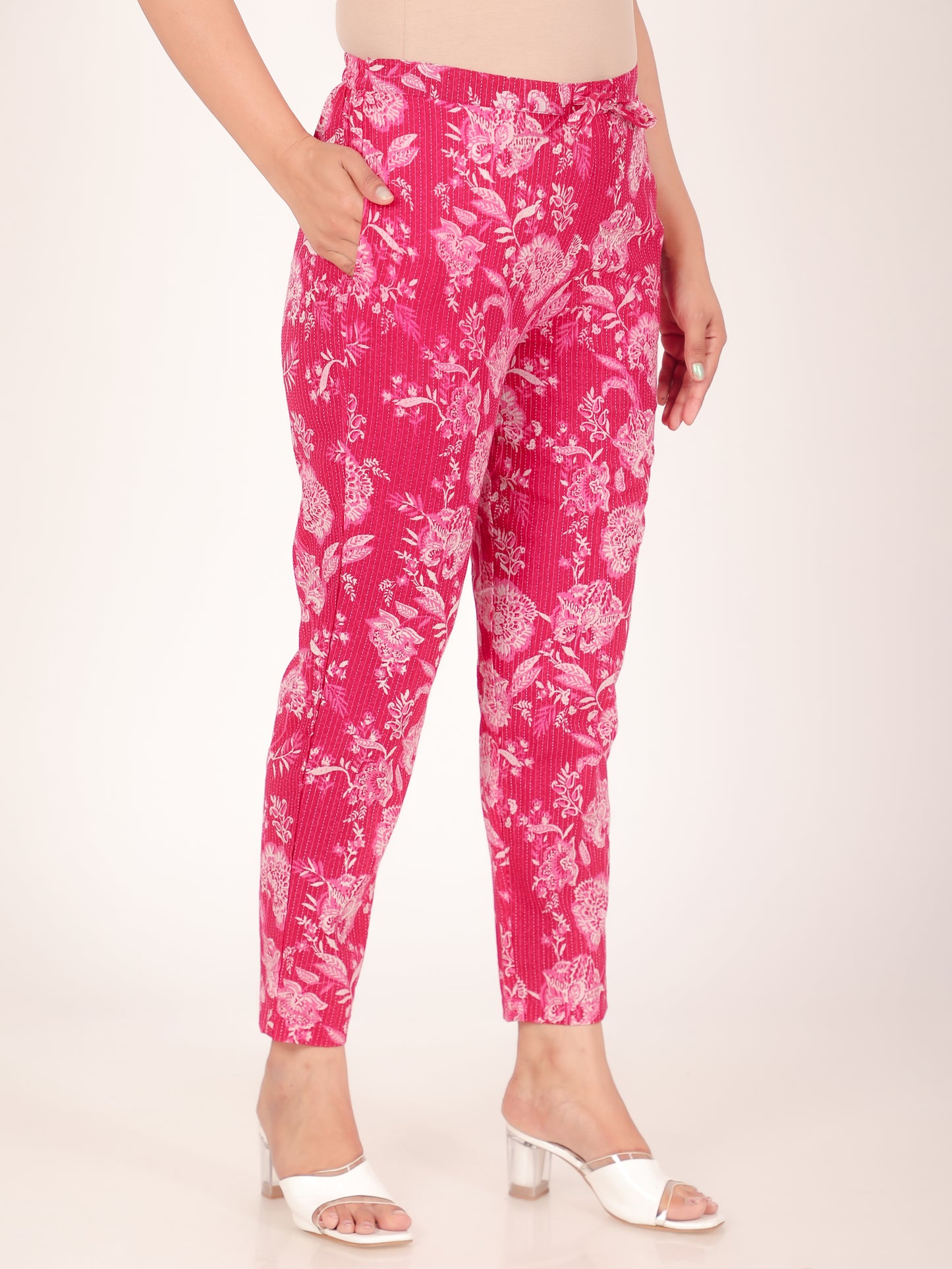 Kantha Cotton Floral Pant