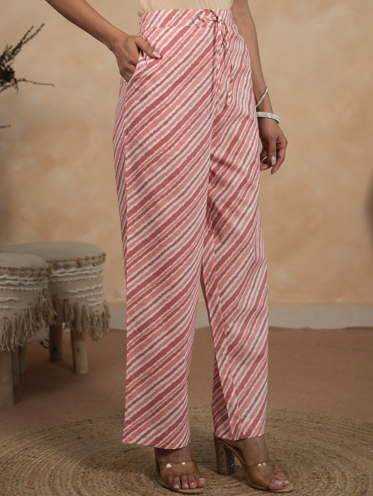 Soft Cotton Floral Straight Mauve Kurta