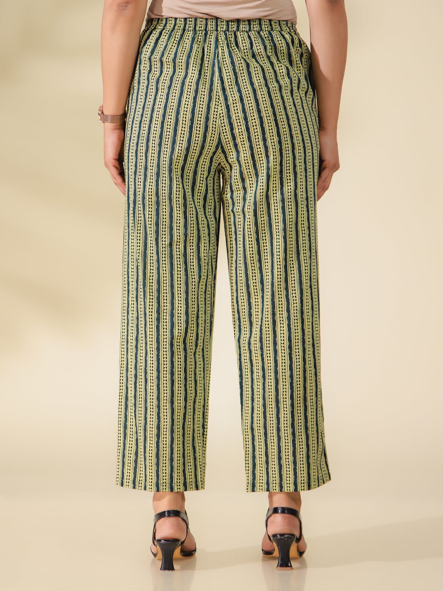 Soft Cotton Striped Pant