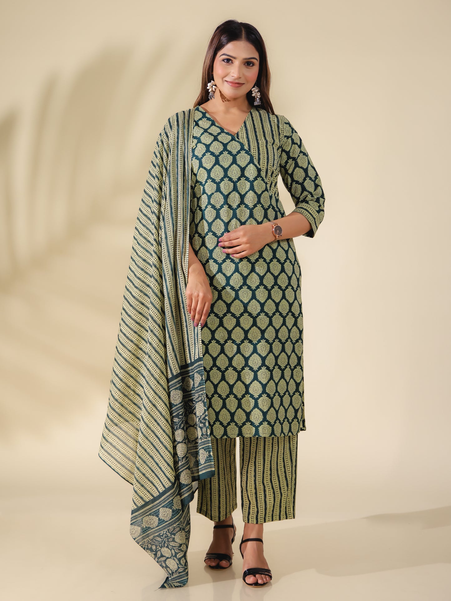 Soft Cotton Block Kurta