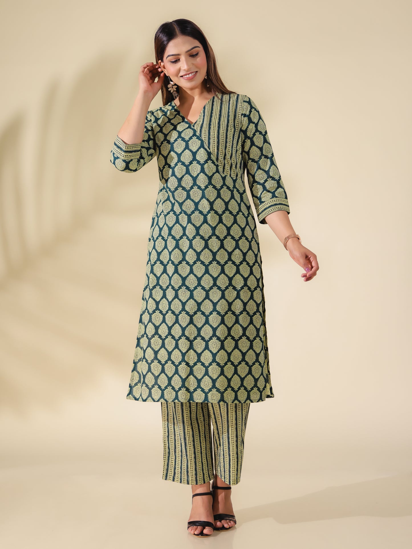 Soft Cotton Block Kurta