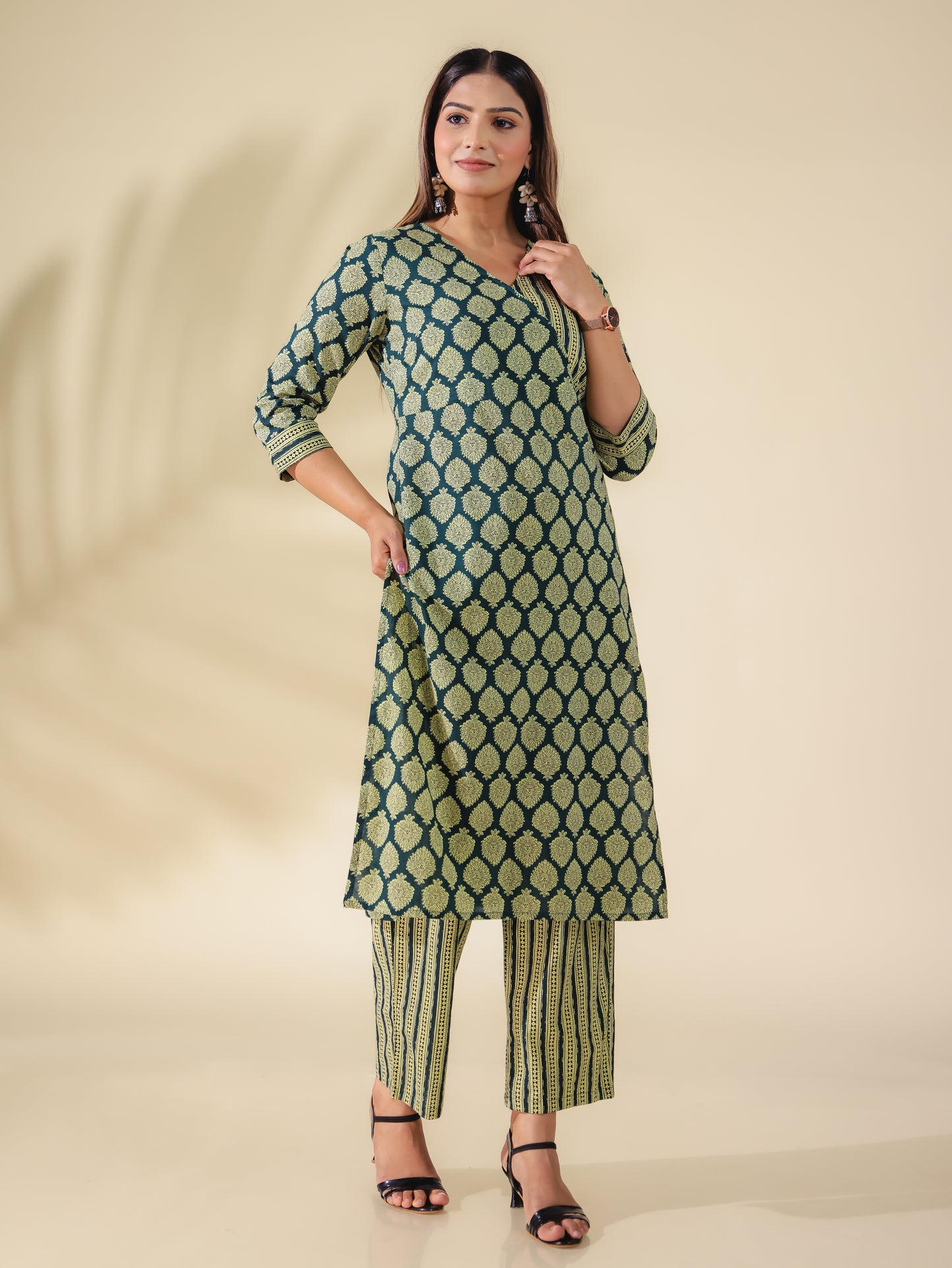 Soft Cotton Block Kurta