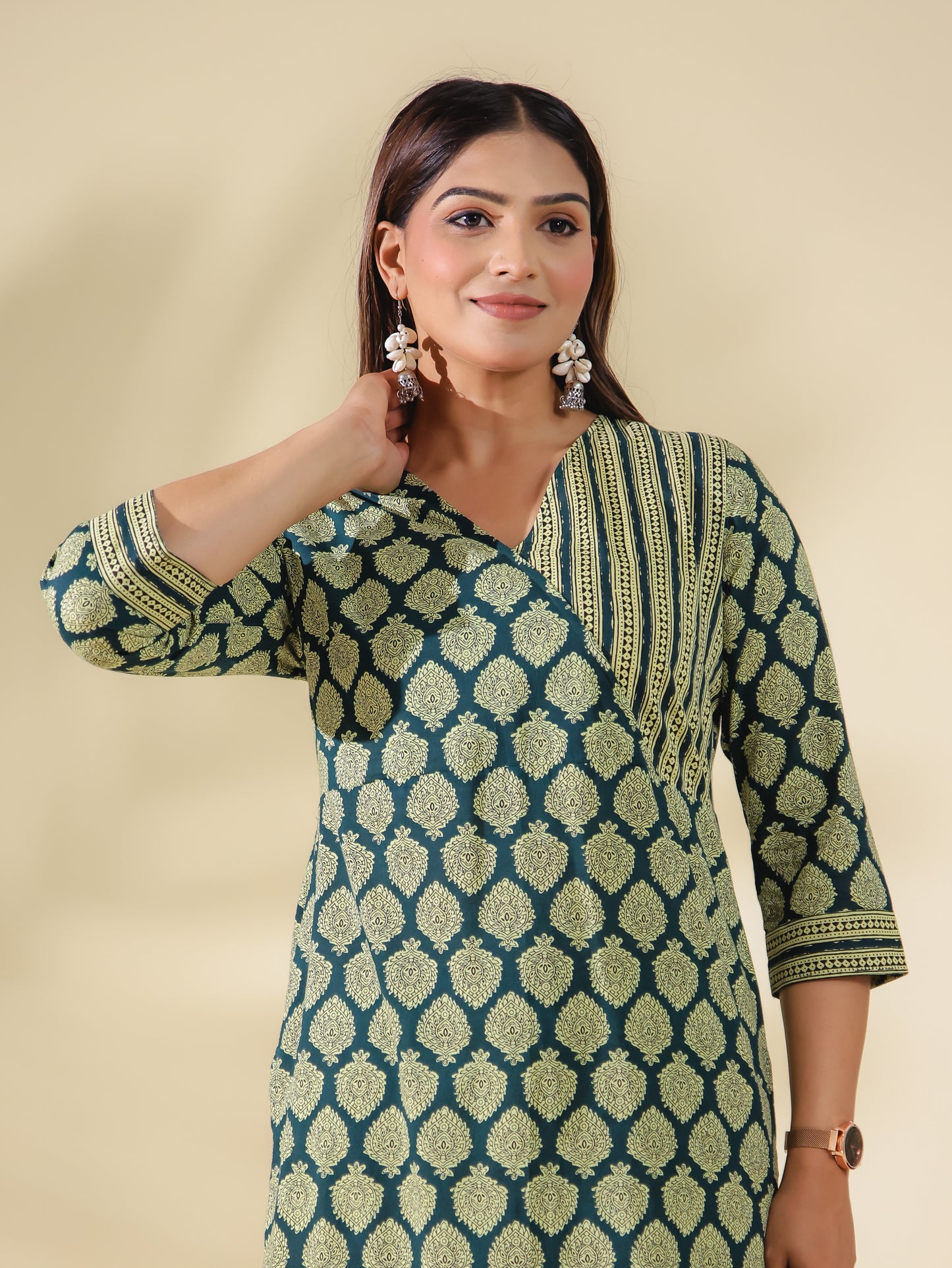 Soft Cotton Block Kurta