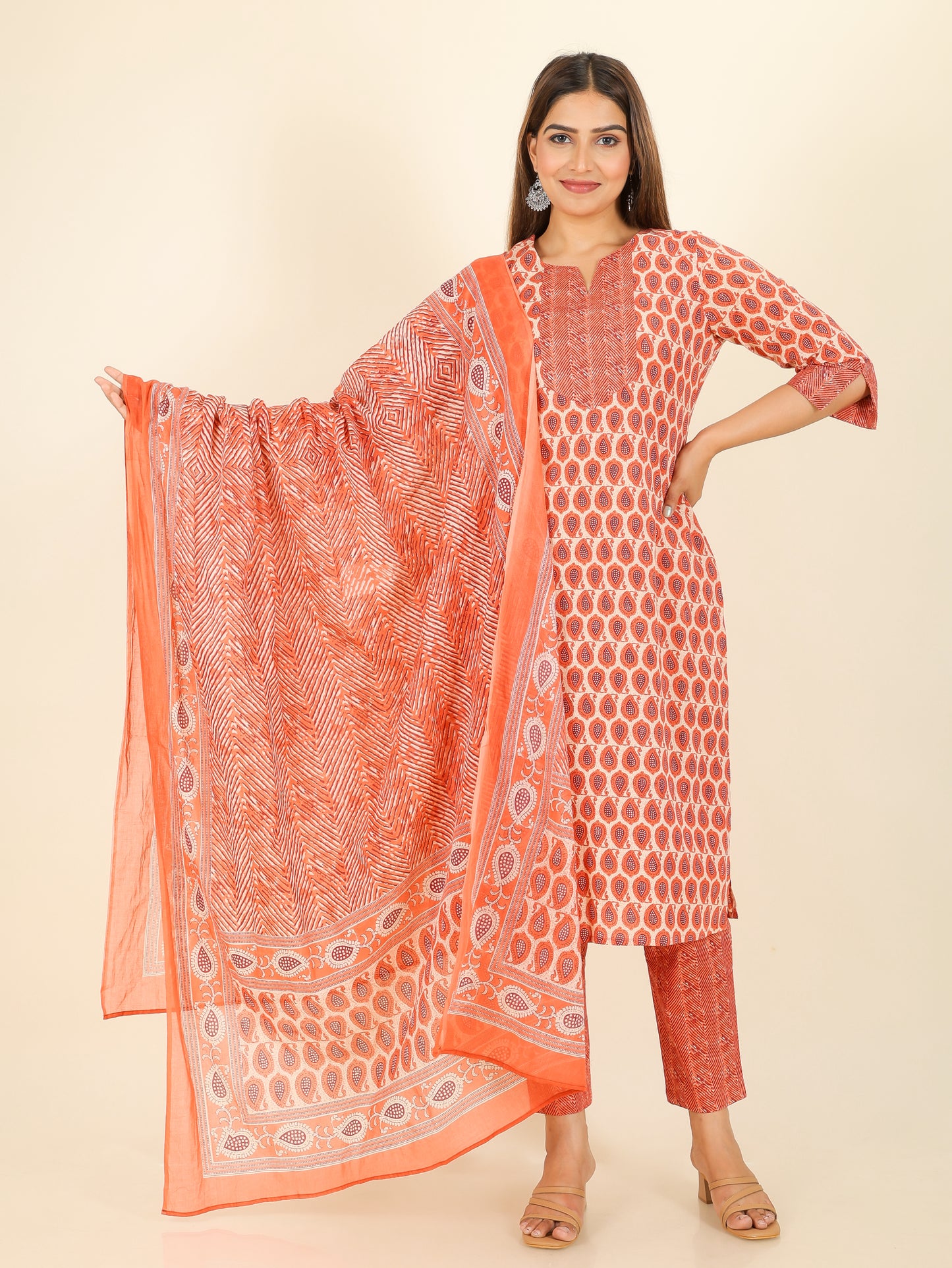 Soft Cotton Paisley Kurta