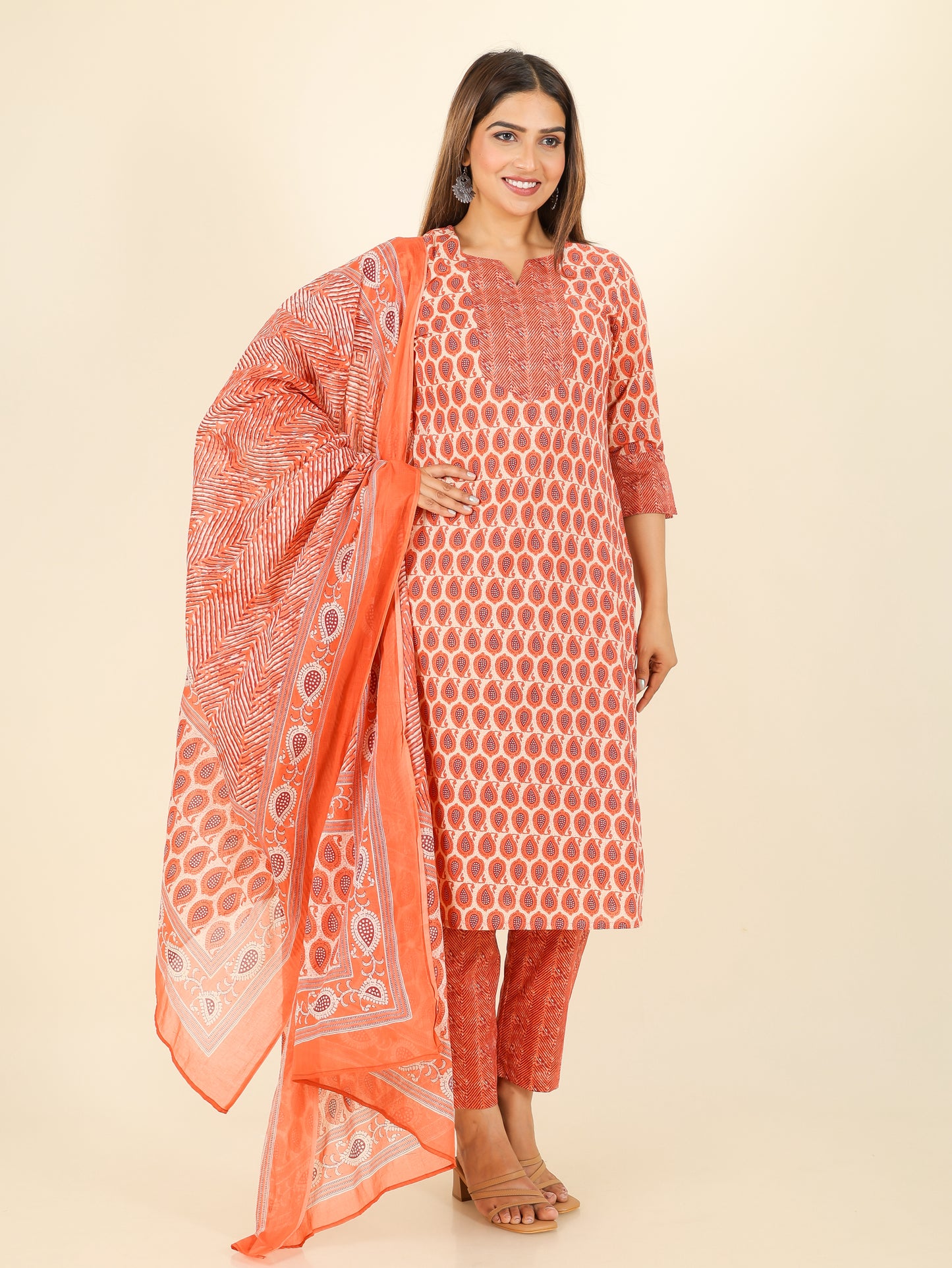 Soft Cotton Paisley Kurta