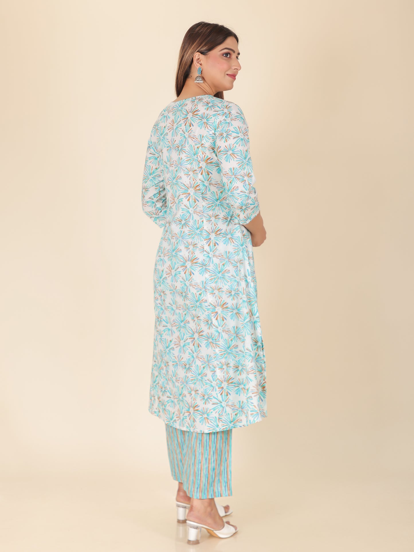 Soft Cotton Abstract Kurta