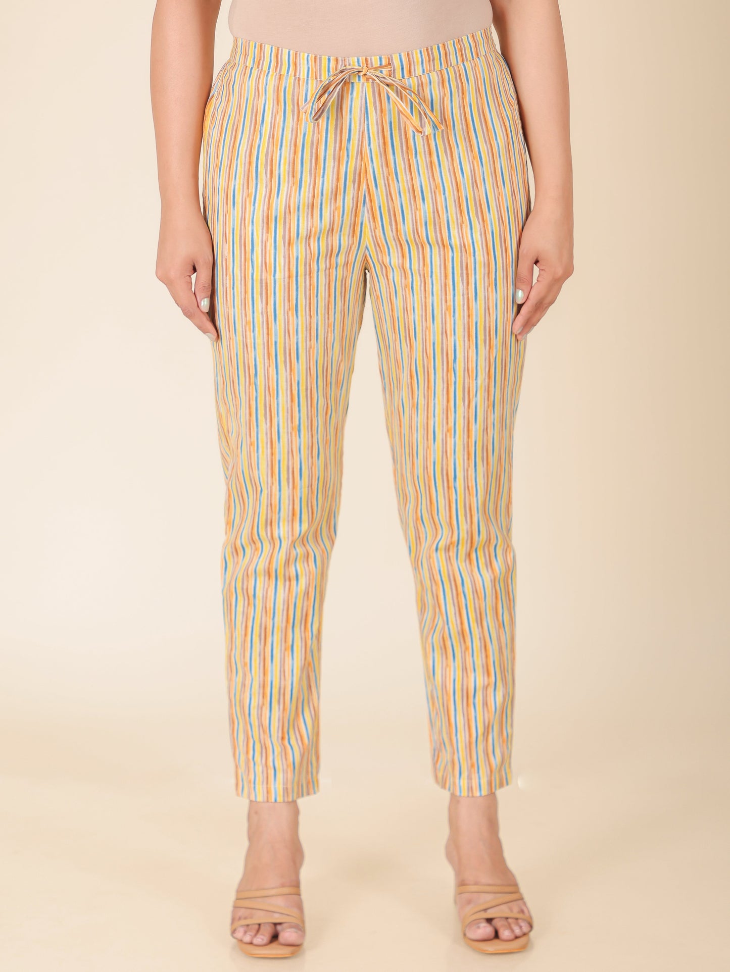 Soft Cotton Striped Pant