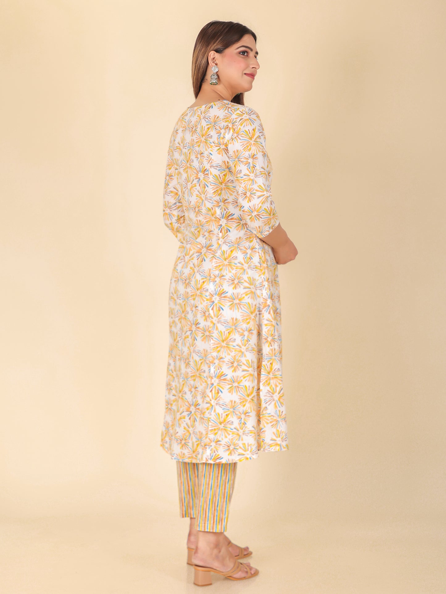 Soft Cotton Abstract Kurta