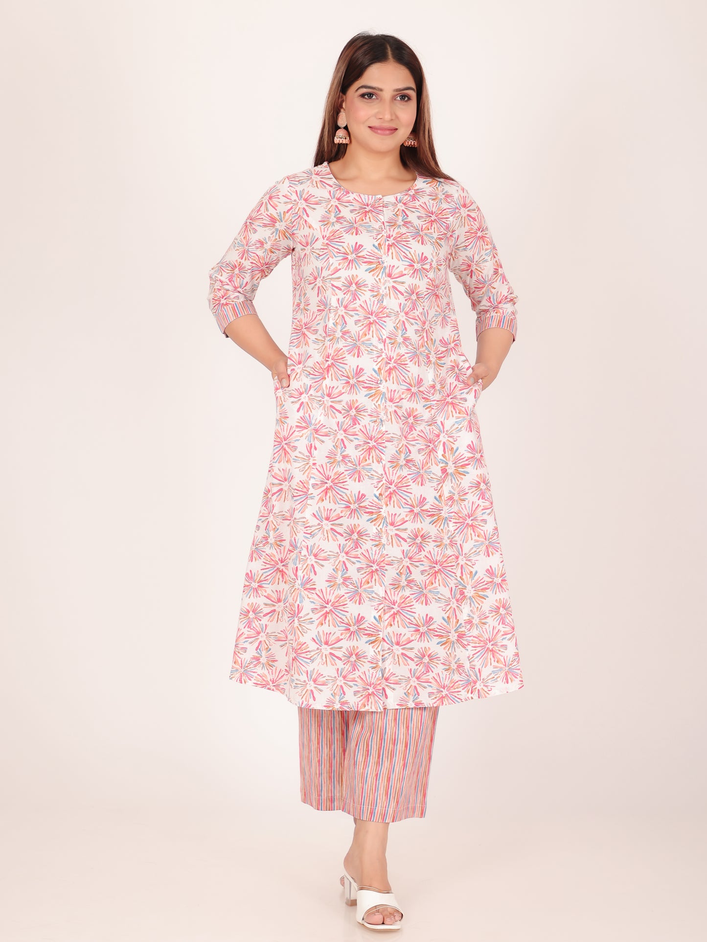 Soft Cotton Abstract Kurta